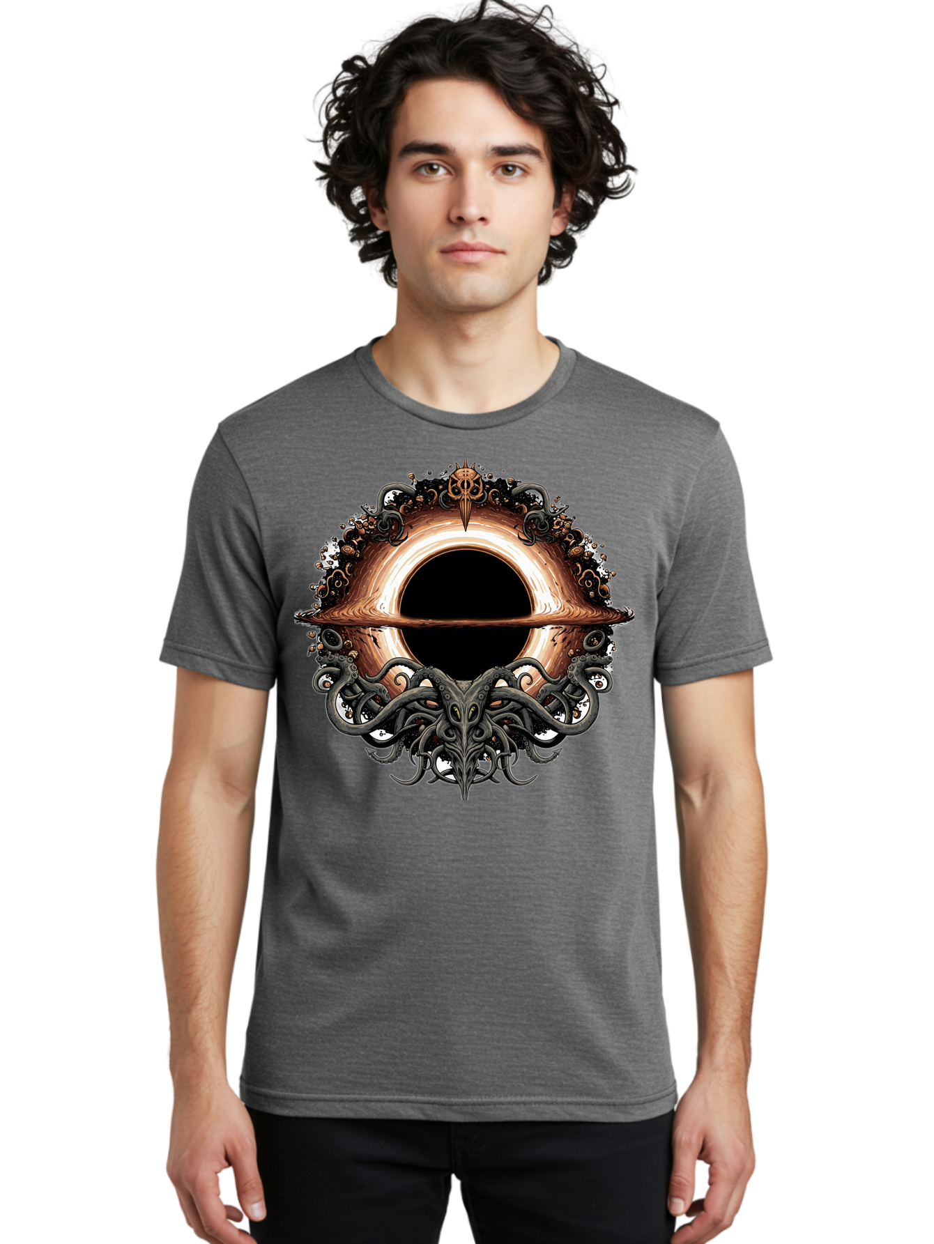 Cthulhu-Portal Men'S Graphic Tee, 100% Cotton, Comfortable Casual Summer Wear, Machine Washable, Vintage Camera, Old Camera, Antique Camera, Black Camera, Classic Photography, Photography Equipment, Nostalgic Device, Film Camera, Camera Art Bam183