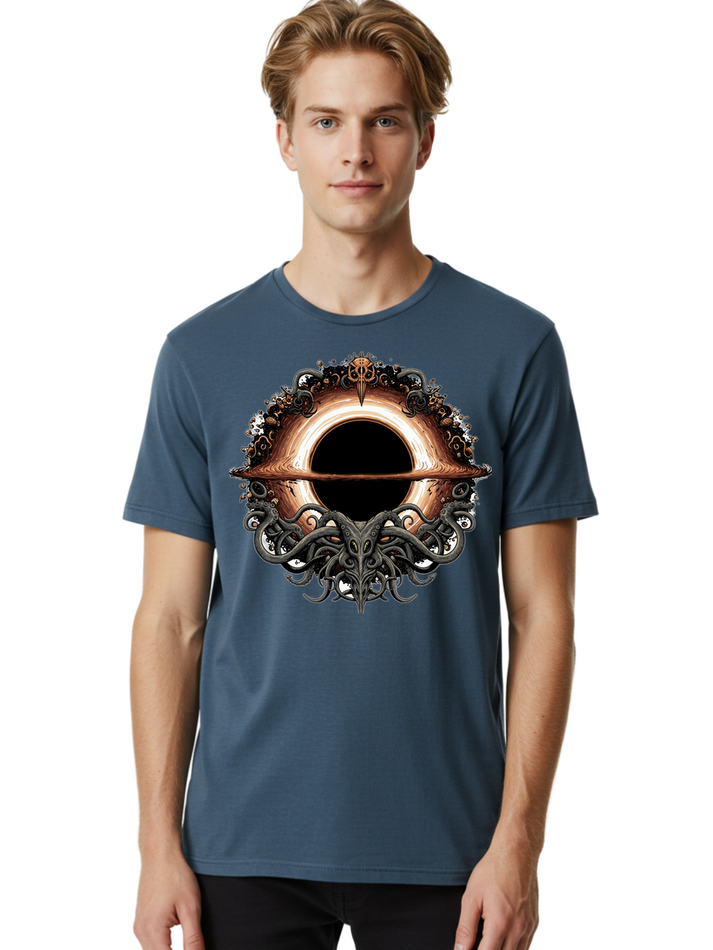 Cthulhu-Portal Men'S Graphic Tee, 100% Cotton, Comfortable Casual Summer Wear, Machine Washable, Vintage Camera, Old Camera, Antique Camera, Black Camera, Classic Photography, Photography Equipment, Nostalgic Device, Film Camera, Camera Art Bam183