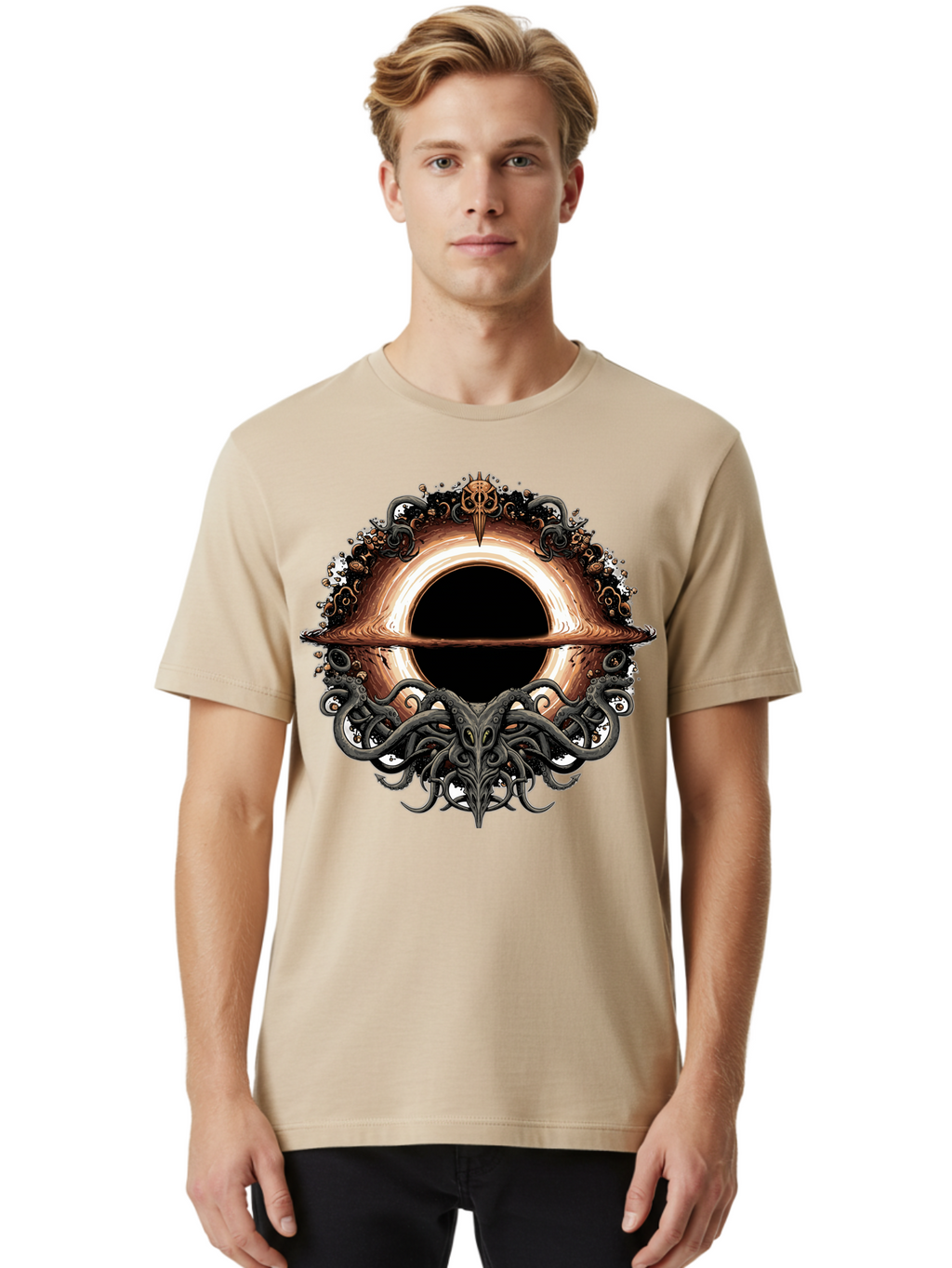 Cthulhu-Portal Men'S Graphic Tee, 100% Cotton, Comfortable Casual Summer Wear, Machine Washable, Vintage Camera, Old Camera, Antique Camera, Black Camera, Classic Photography, Photography Equipment, Nostalgic Device, Film Camera, Camera Art Bam183