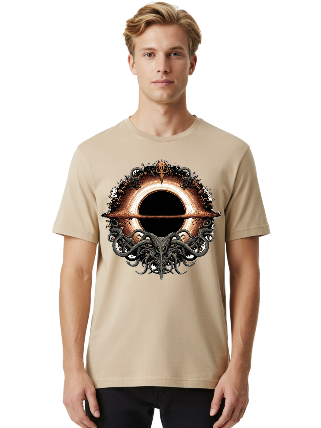 Cthulhu-Portal Men'S Graphic Tee, 100% Cotton, Comfortable Casual Summer Wear, Machine Washable, Vintage Camera, Old Camera, Antique Camera, Black Camera, Classic Photography, Photography Equipment, Nostalgic Device, Film Camera, Camera Art Bam183