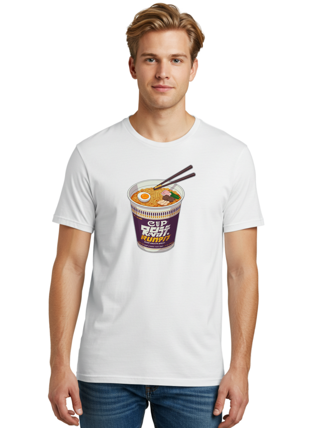 Cup-Ramen-Runpii Men'S Graphic Tee, 100% Cotton, Comfortable Casual Summer Wear, Machine Washable, Vintage Camera, Old Camera, Antique Camera, Black Camera, Classic Photography, Photography Equipment, Nostalgic Device, Film Camera, Camera Art Bam185