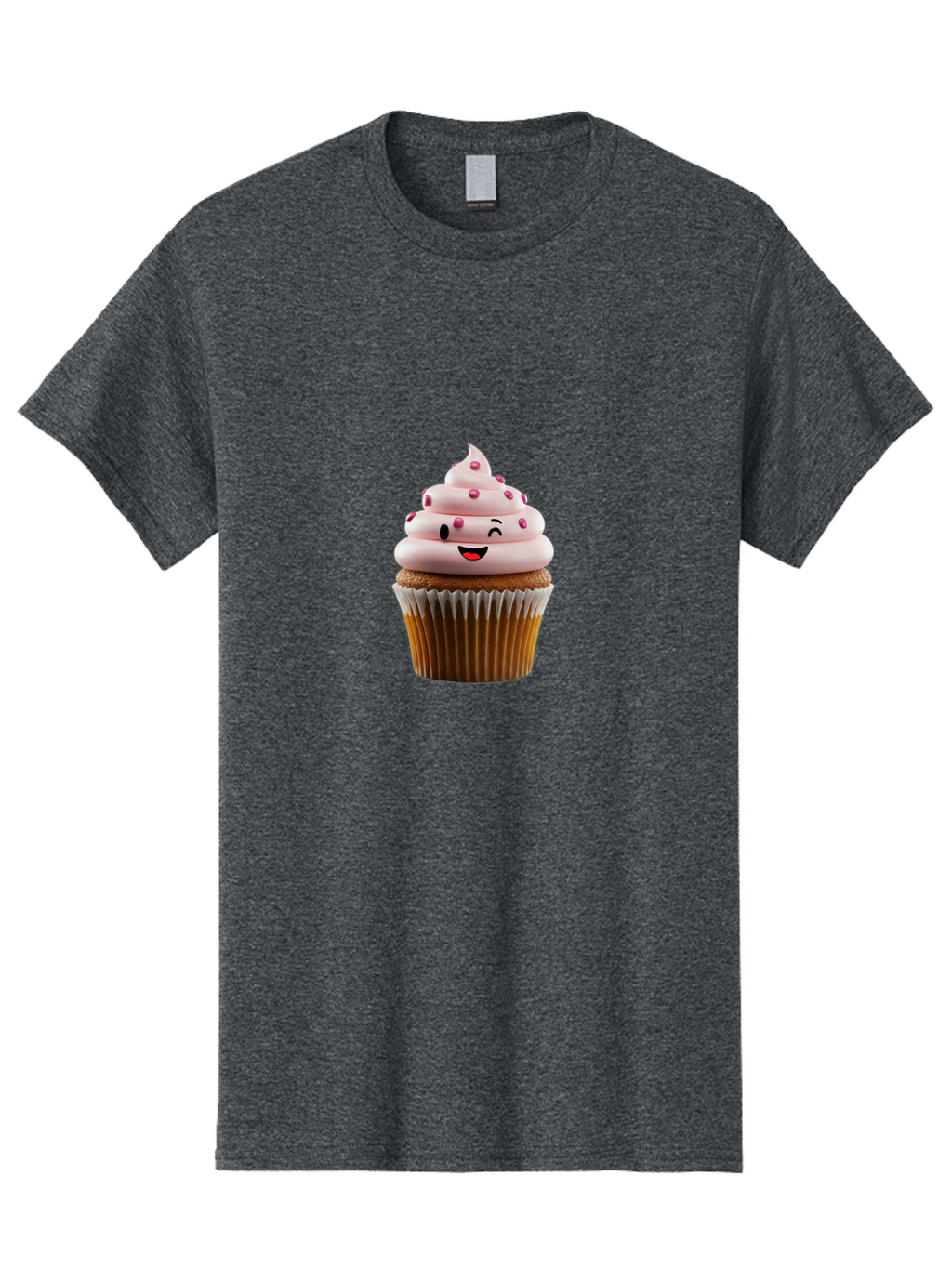 Cupcake-1 Men'S Graphic Tee, 100% Cotton, Comfortable Casual Summer Wear, Machine Washable, Vintage Camera, Old Camera, Antique Camera, Black Camera, Classic Photography, Photography Equipment, Nostalgic Device, Film Camera, Camera Art Bam186