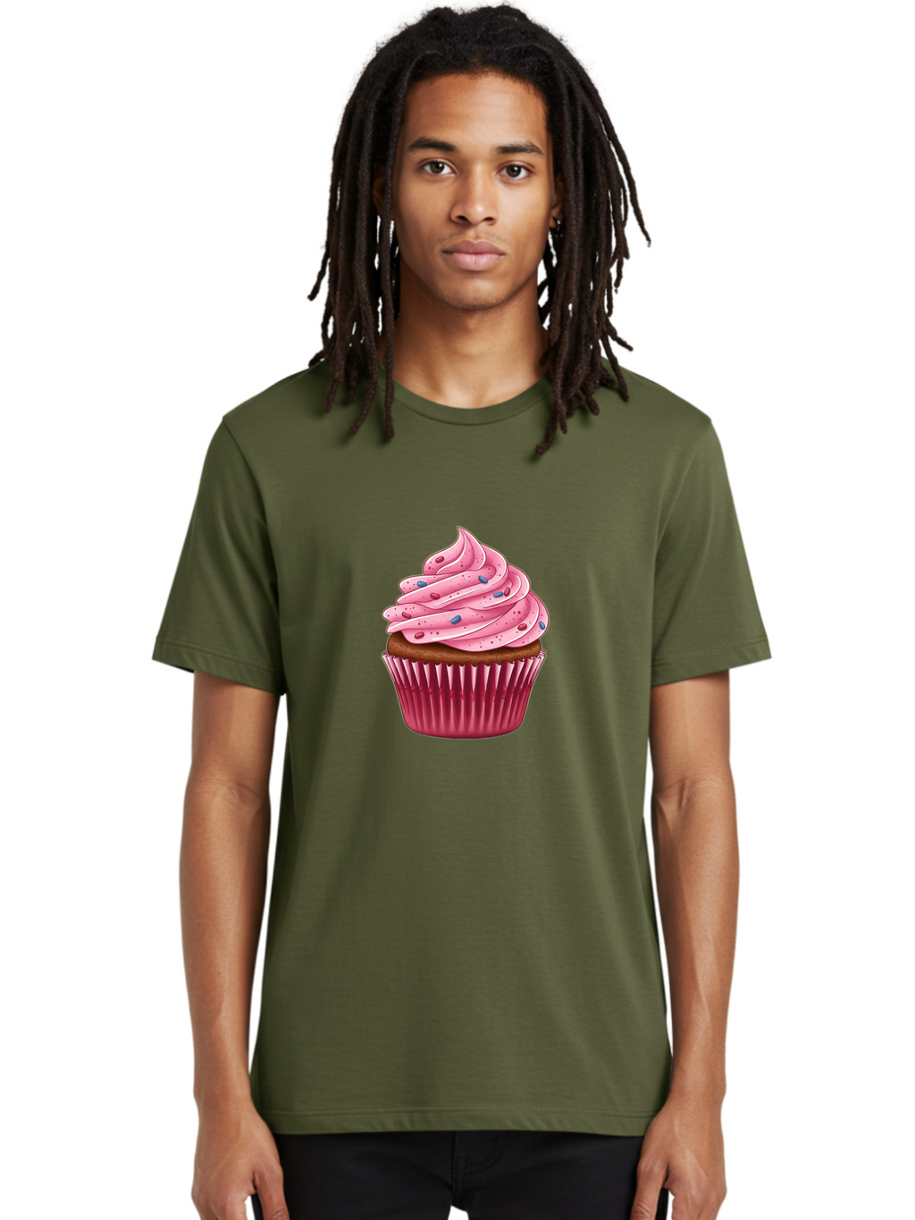Cupcake-3 Men'S Graphic Tee, 100% Cotton, Comfortable Casual Summer Wear, Machine Washable, Vintage Camera, Old Camera, Antique Camera, Black Camera, Classic Photography, Photography Equipment, Nostalgic Device, Film Camera, Camera Art Bam188