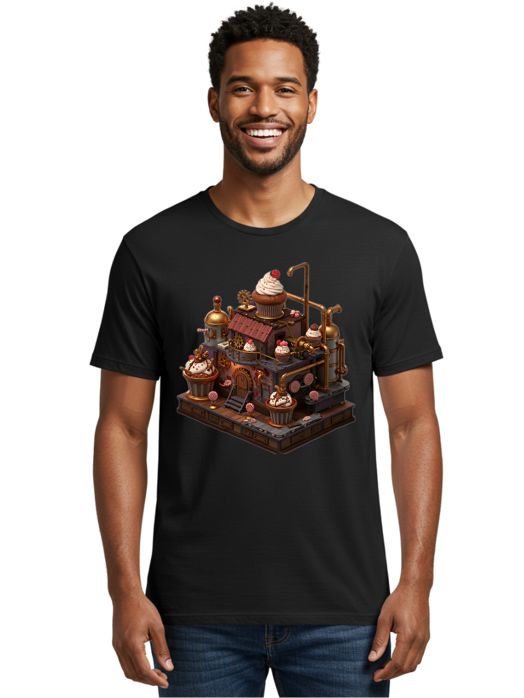 Cupcake-Factory Men'S Graphic Tee, 100% Cotton, Comfortable Casual Summer Wear, Machine Washable, Vintage Camera, Old Camera, Antique Camera, Black Camera, Classic Photography, Photography Equipment, Nostalgic Device, Film Camera, Camera Art Bam190