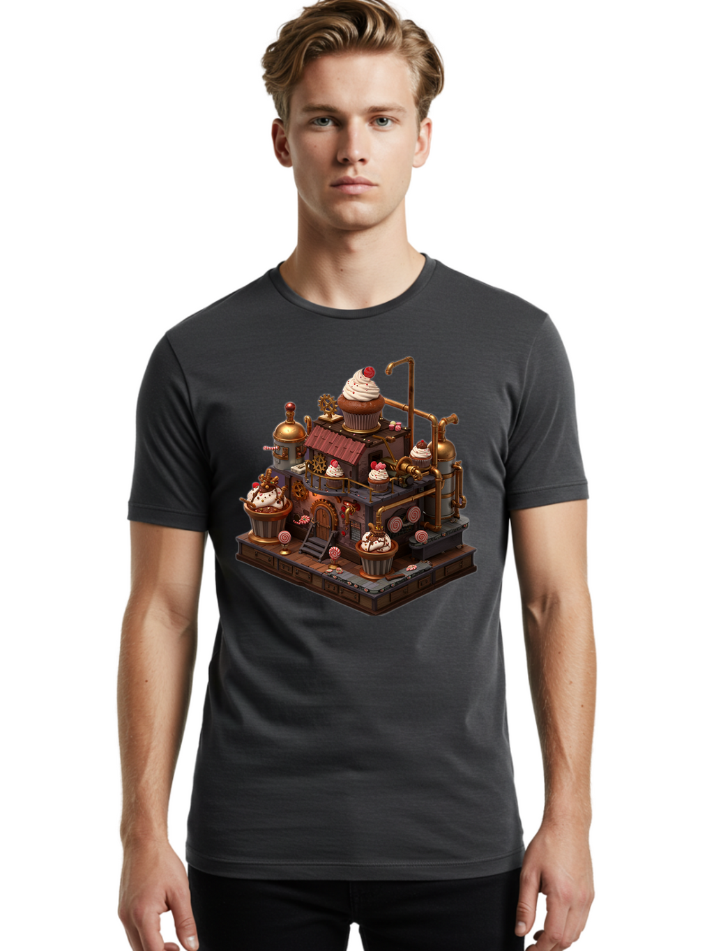 Cupcake-Factory Men'S Graphic Tee, 100% Cotton, Comfortable Casual Summer Wear, Machine Washable, Vintage Camera, Old Camera, Antique Camera, Black Camera, Classic Photography, Photography Equipment, Nostalgic Device, Film Camera, Camera Art Bam190