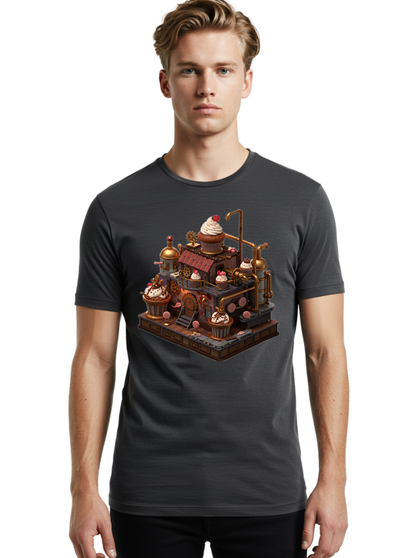 Cupcake-Factory Men'S Graphic Tee, 100% Cotton, Comfortable Casual Summer Wear, Machine Washable, Vintage Camera, Old Camera, Antique Camera, Black Camera, Classic Photography, Photography Equipment, Nostalgic Device, Film Camera, Camera Art Bam190