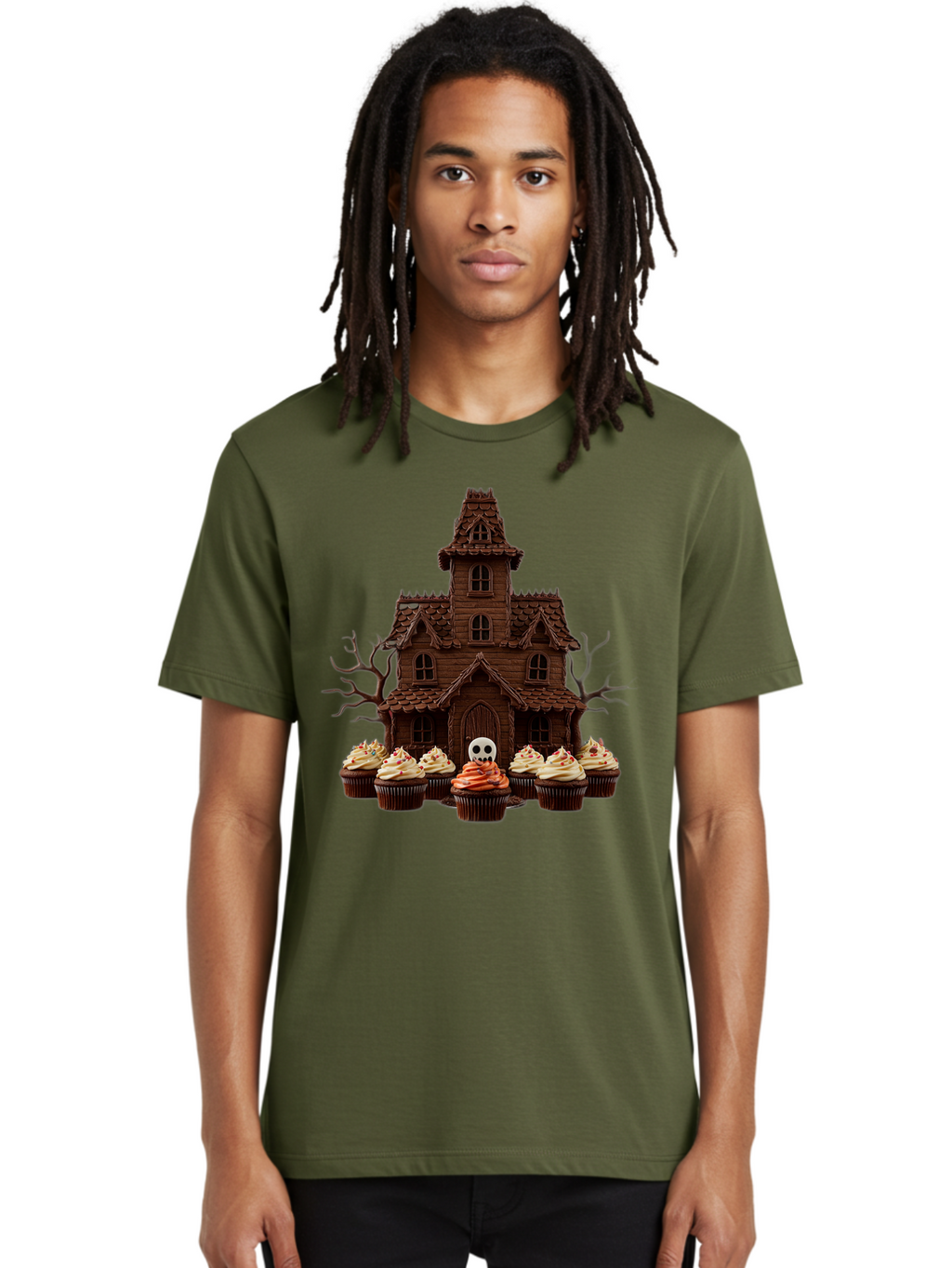 Cupcake-Haunted-House Men'S Graphic Tee, 100% Cotton, Comfortable Casual Summer Wear, Machine Washable, Vintage Camera, Old Camera, Antique Camera, Black Camera, Classic Photography, Photography Equipment, Nostalgic Device, Film Camera, Bam191