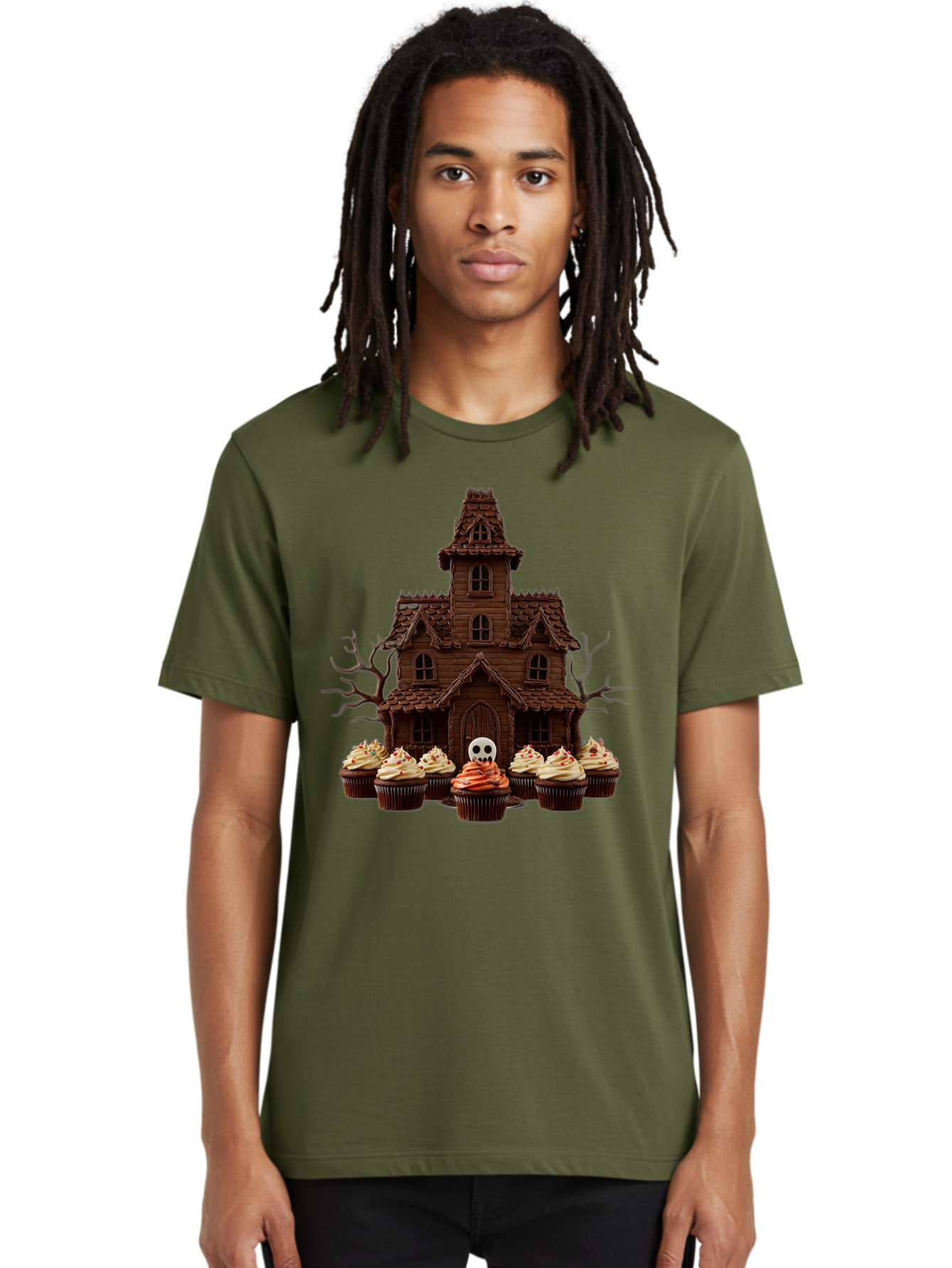 Cupcake-Haunted-House Men'S Graphic Tee, 100% Cotton, Comfortable Casual Summer Wear, Machine Washable, Vintage Camera, Old Camera, Antique Camera, Black Camera, Classic Photography, Photography Equipment, Nostalgic Device, Film Camera, Bam191