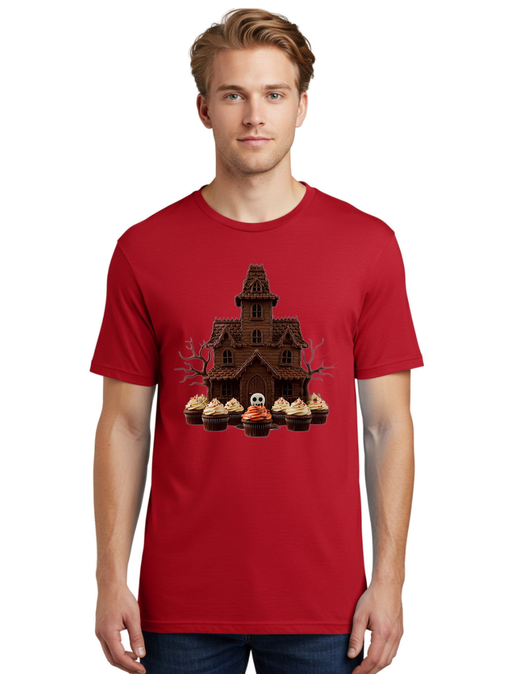 Cupcake-Haunted-House Men'S Graphic Tee, 100% Cotton, Comfortable Casual Summer Wear, Machine Washable, Vintage Camera, Old Camera, Antique Camera, Black Camera, Classic Photography, Photography Equipment, Nostalgic Device, Film Camera, Bam191