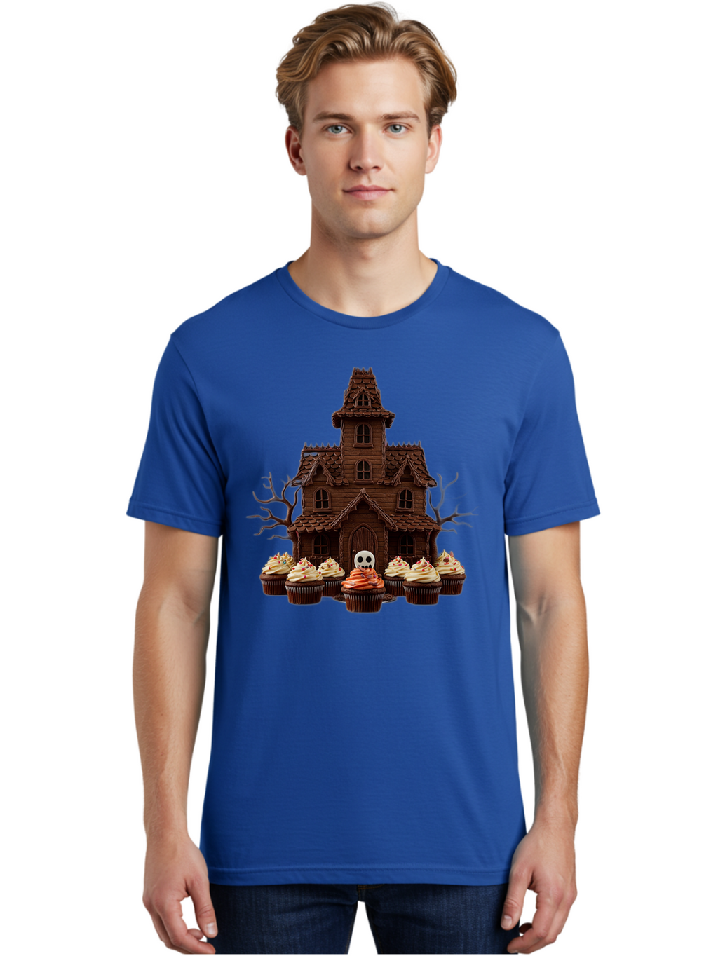 Cupcake-Haunted-House Men'S Graphic Tee, 100% Cotton, Comfortable Casual Summer Wear, Machine Washable, Vintage Camera, Old Camera, Antique Camera, Black Camera, Classic Photography, Photography Equipment, Nostalgic Device, Film Camera, Bam191