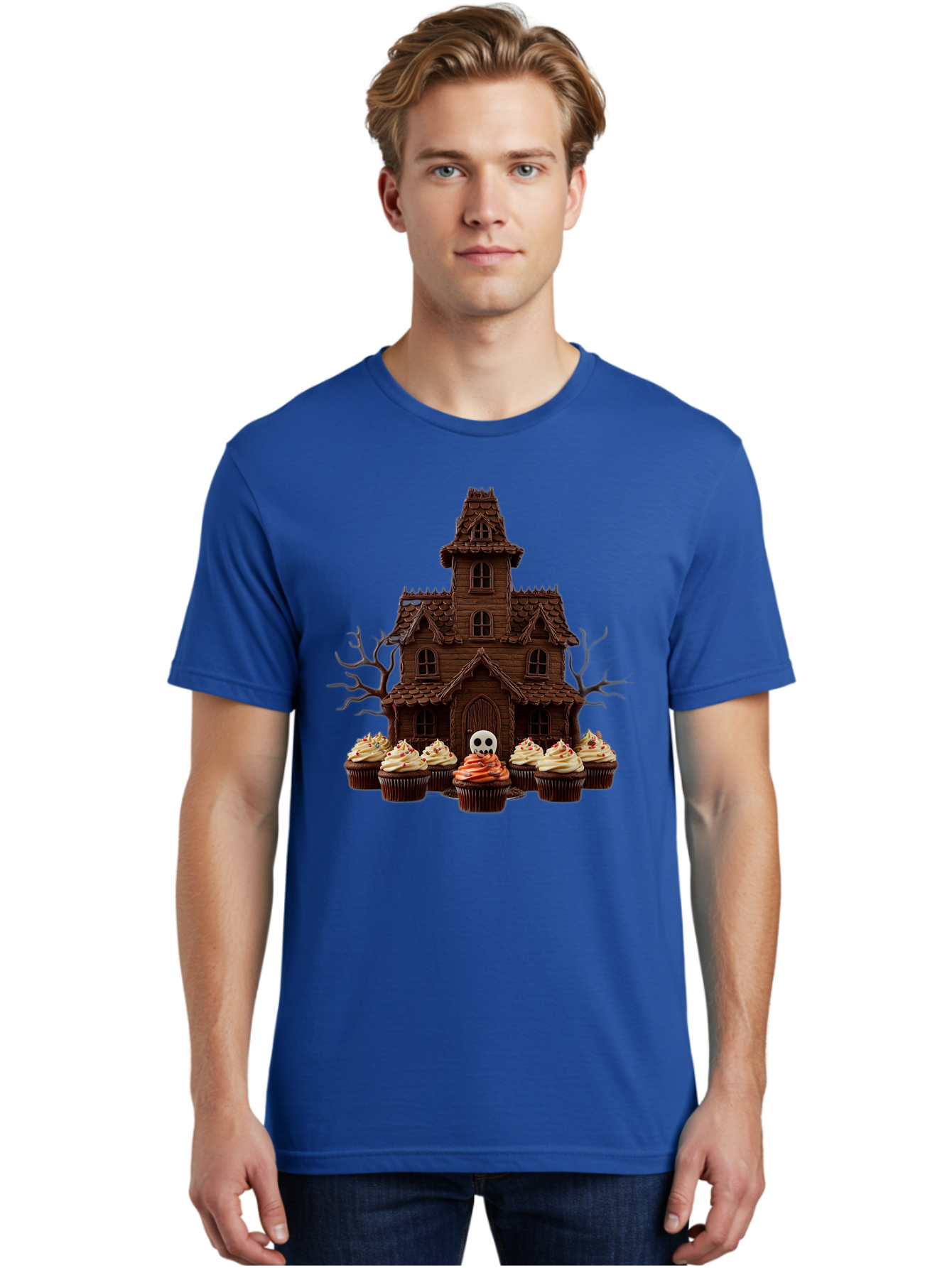 Cupcake-Haunted-House Men'S Graphic Tee, 100% Cotton, Comfortable Casual Summer Wear, Machine Washable, Vintage Camera, Old Camera, Antique Camera, Black Camera, Classic Photography, Photography Equipment, Nostalgic Device, Film Camera, Bam191