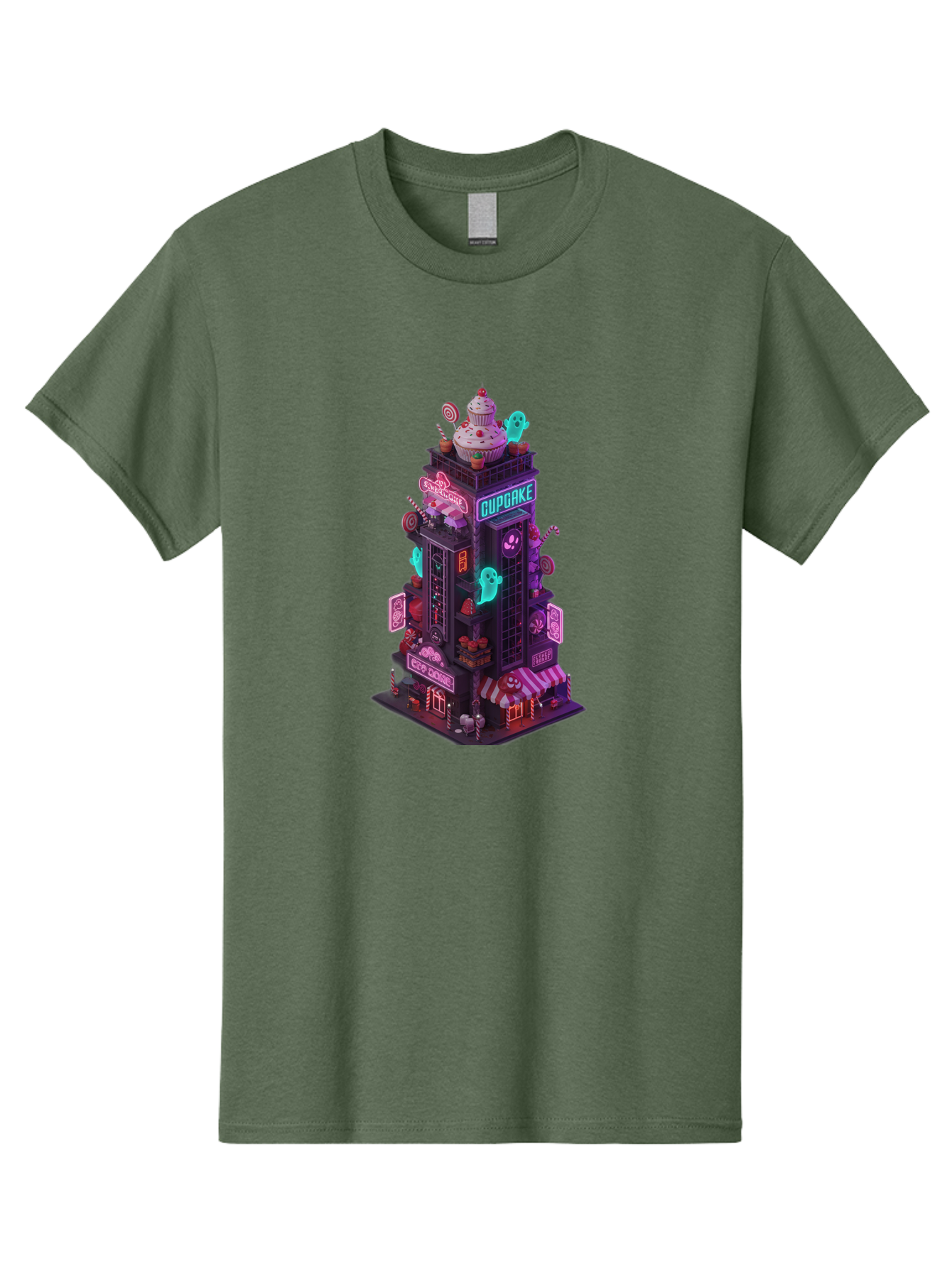 Cupcake-Tower-2 Men'S Graphic Tee, 100% Cotton, Comfortable Casual Summer Wear, Machine Washable, Vintage Camera, Old Camera, Antique Camera, Black Camera, Classic Photography, Photography Equipment, Nostalgic Device, Film Camera, Camera Art Bam194