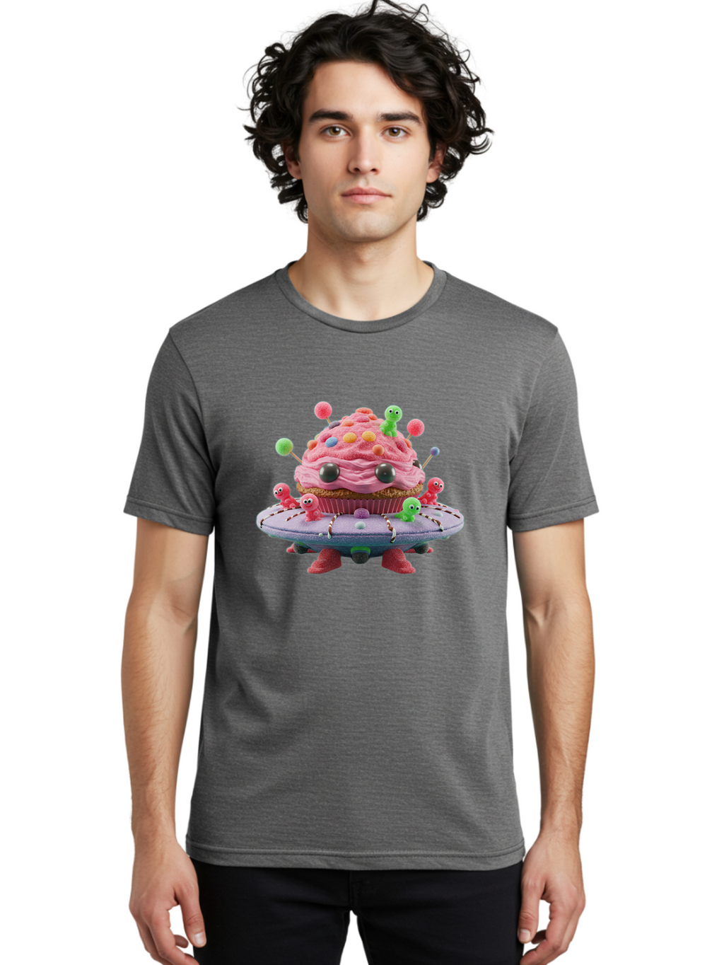 Cupcake-Ufo Men'S Graphic Tee, 100% Cotton, Comfortable Casual Summer Wear, Machine Washable, Vintage Camera, Old Camera, Antique Camera, Black Camera, Classic Photography, Photography Equipment, Nostalgic Device, Film Camera, Camera Art Bam195