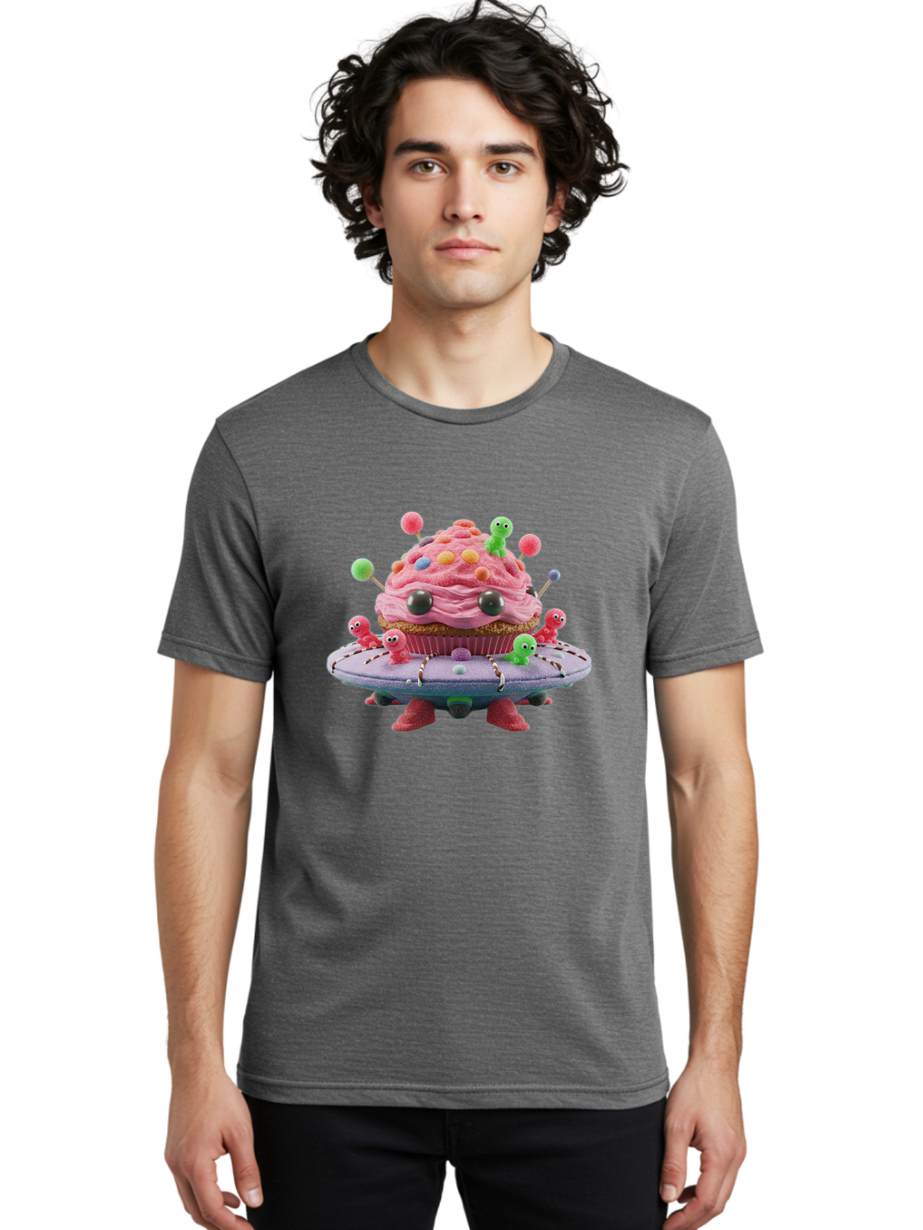 Cupcake-Ufo Men'S Graphic Tee, 100% Cotton, Comfortable Casual Summer Wear, Machine Washable, Vintage Camera, Old Camera, Antique Camera, Black Camera, Classic Photography, Photography Equipment, Nostalgic Device, Film Camera, Camera Art Bam195