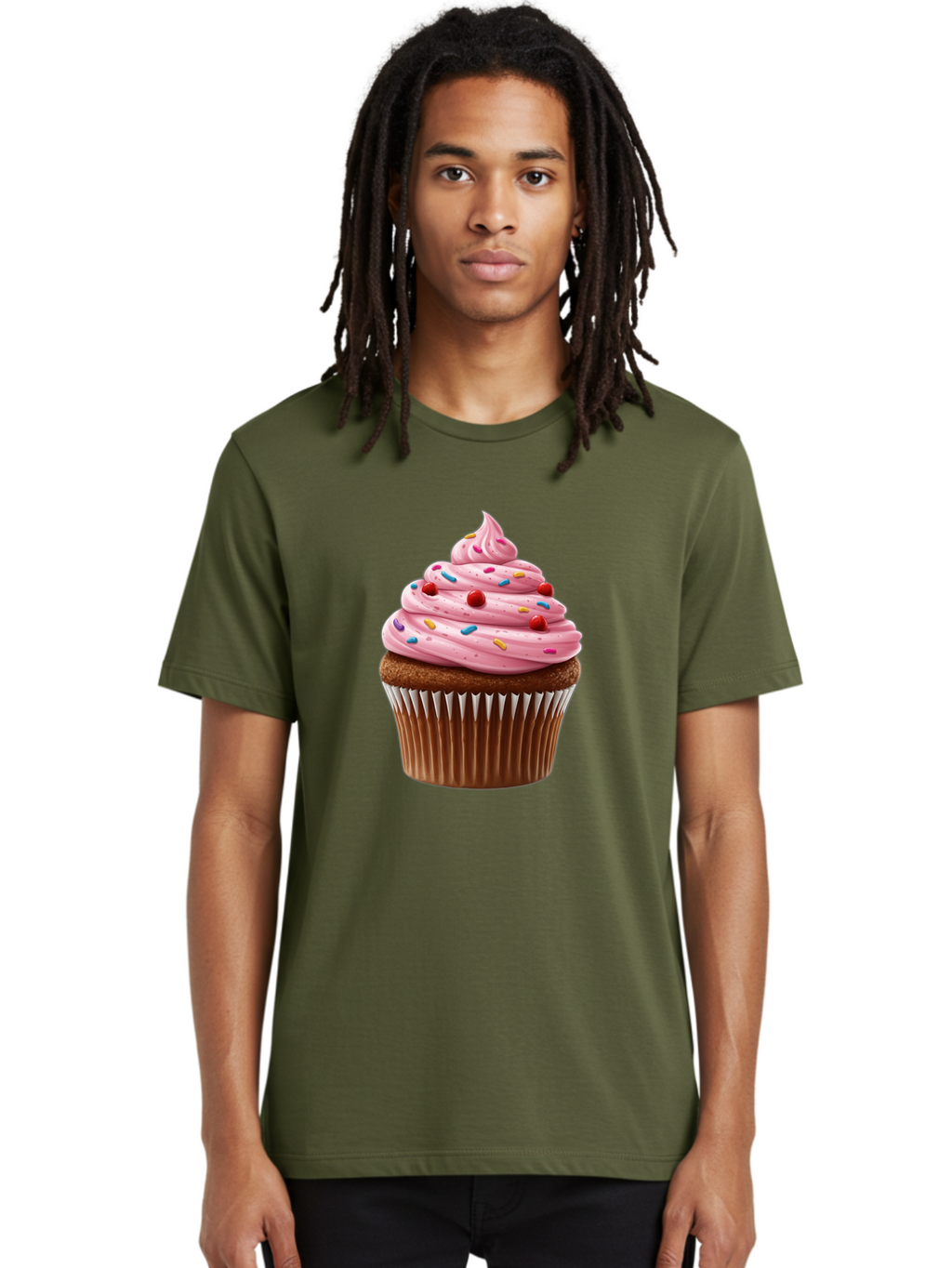Cupcake-With-Sprinkles Men'S Graphic Tee, 100% Cotton, Comfortable Casual Summer Wear, Machine Washable, Vintage Camera, Old Camera, Antique Camera, Black Camera, Classic Photography, Photography Equipment, Nostalgic Device, Film Camera, Bam197