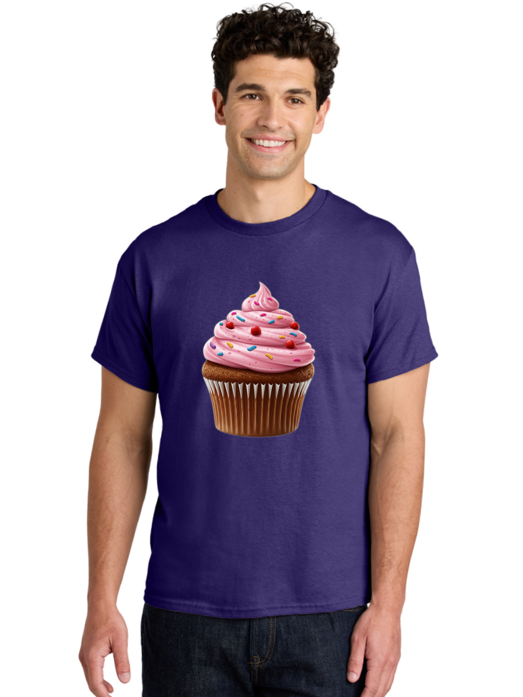 Cupcake-With-Sprinkles Men'S Graphic Tee, 100% Cotton, Comfortable Casual Summer Wear, Machine Washable, Vintage Camera, Old Camera, Antique Camera, Black Camera, Classic Photography, Photography Equipment, Nostalgic Device, Film Camera, Bam197