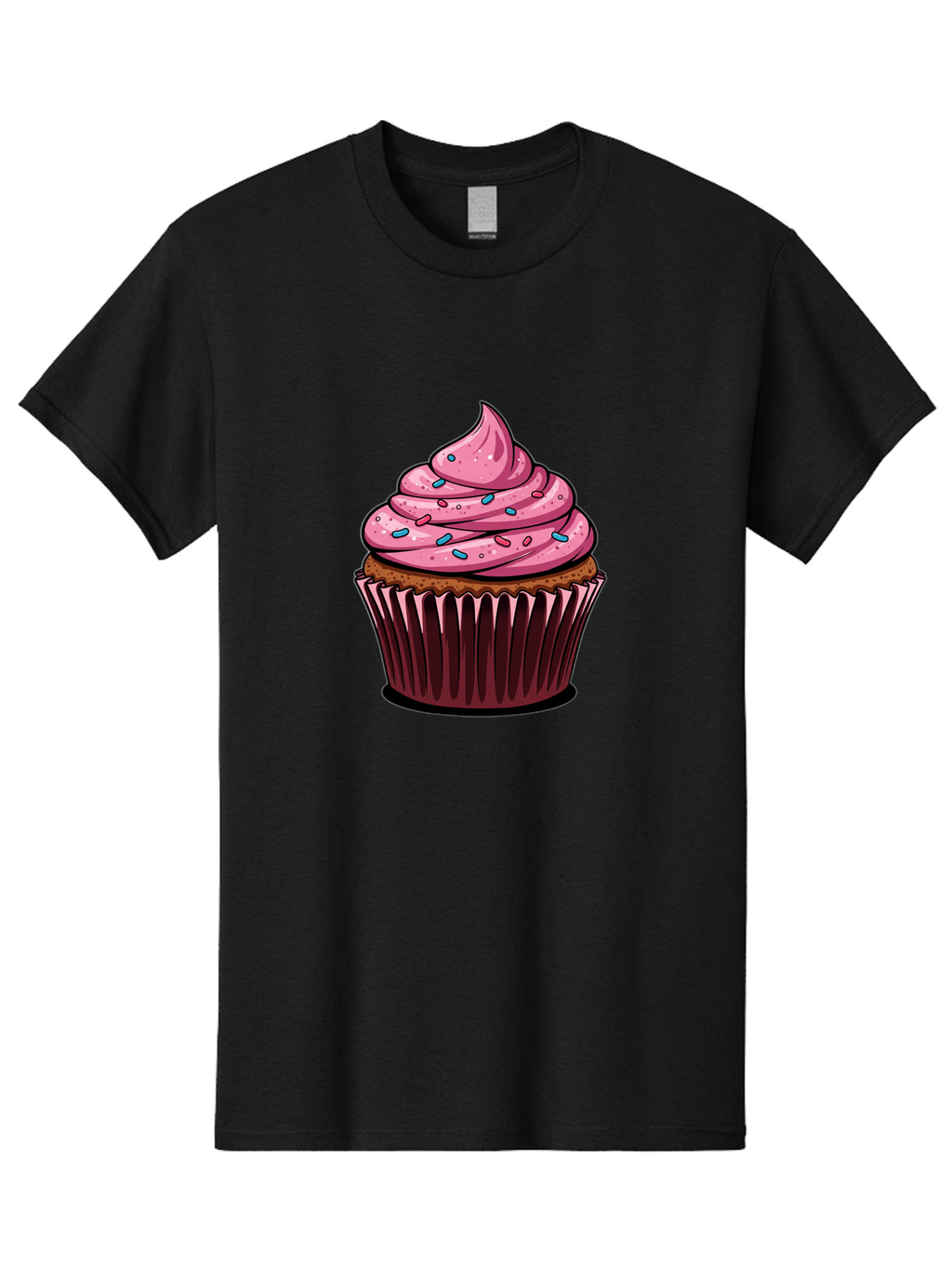 Cupcake Men'S Graphic Tee, 100% Cotton, Comfortable Casual Summer Wear, Machine Washable, Vintage Camera, Old Camera, Antique Camera, Black Camera, Classic Photography, Photography Equipment, Nostalgic Device, Film Camera, Camera Art Bam198