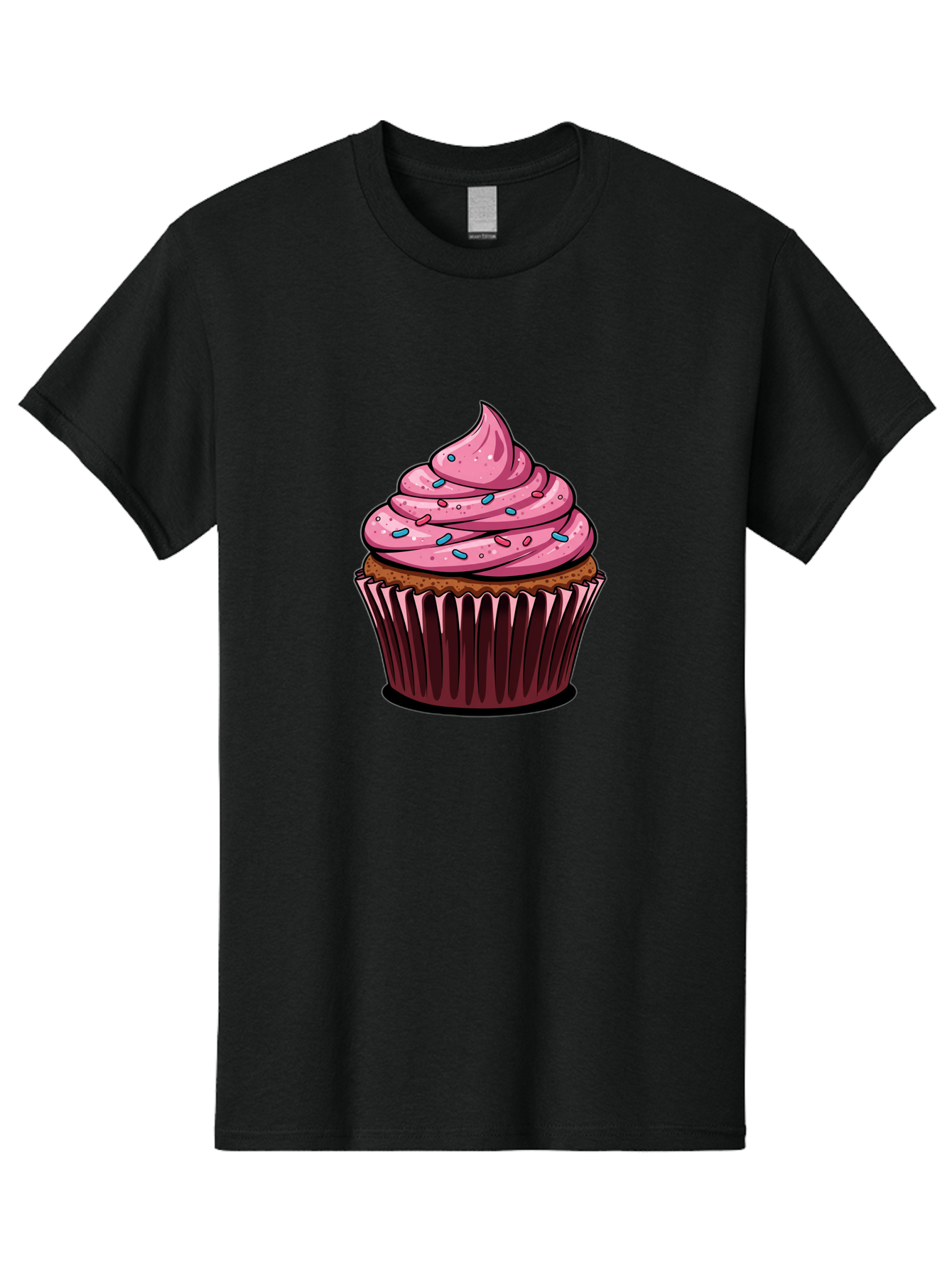 Cupcake Men'S Graphic Tee, 100% Cotton, Comfortable Casual Summer Wear, Machine Washable, Vintage Camera, Old Camera, Antique Camera, Black Camera, Classic Photography, Photography Equipment, Nostalgic Device, Film Camera, Camera Art Bam198