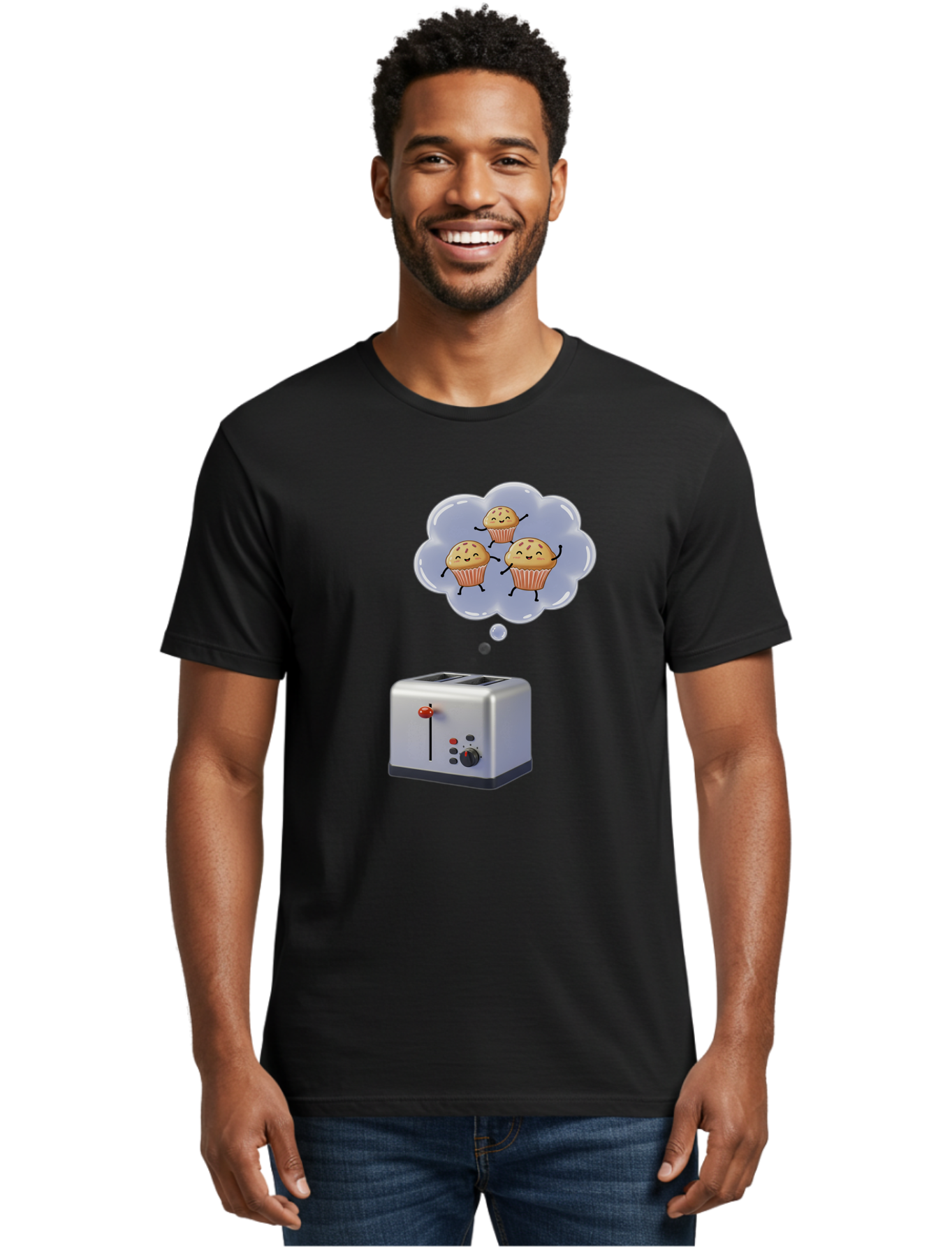 Cupcakes-Toaster Men'S Graphic Tee, 100% Cotton, Comfortable Casual Summer Wear, Machine Washable, Vintage Camera, Old Camera, Antique Camera, Black Camera, Classic Photography, Photography Equipment, Nostalgic Device, Film Camera, Camera Art Bam199