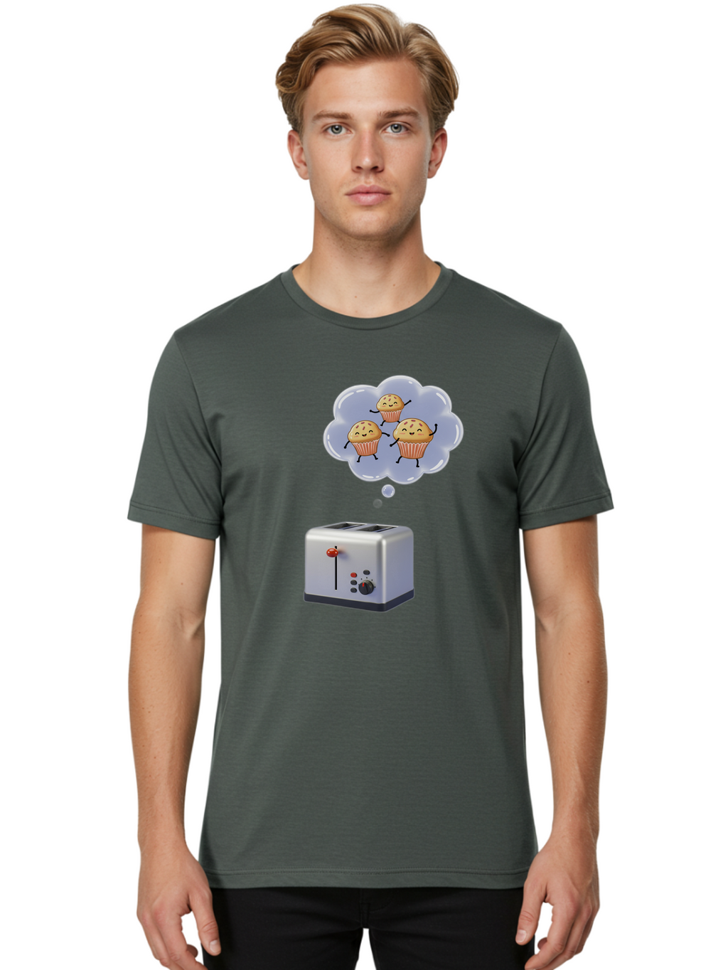 Cupcakes-Toaster Men'S Graphic Tee, 100% Cotton, Comfortable Casual Summer Wear, Machine Washable, Vintage Camera, Old Camera, Antique Camera, Black Camera, Classic Photography, Photography Equipment, Nostalgic Device, Film Camera, Camera Art Bam199