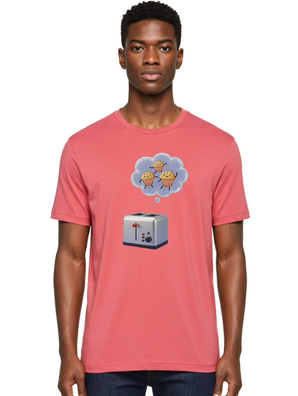 Cupcakes-Toaster Men'S Graphic Tee, 100% Cotton, Comfortable Casual Summer Wear, Machine Washable, Vintage Camera, Old Camera, Antique Camera, Black Camera, Classic Photography, Photography Equipment, Nostalgic Device, Film Camera, Camera Art Bam199