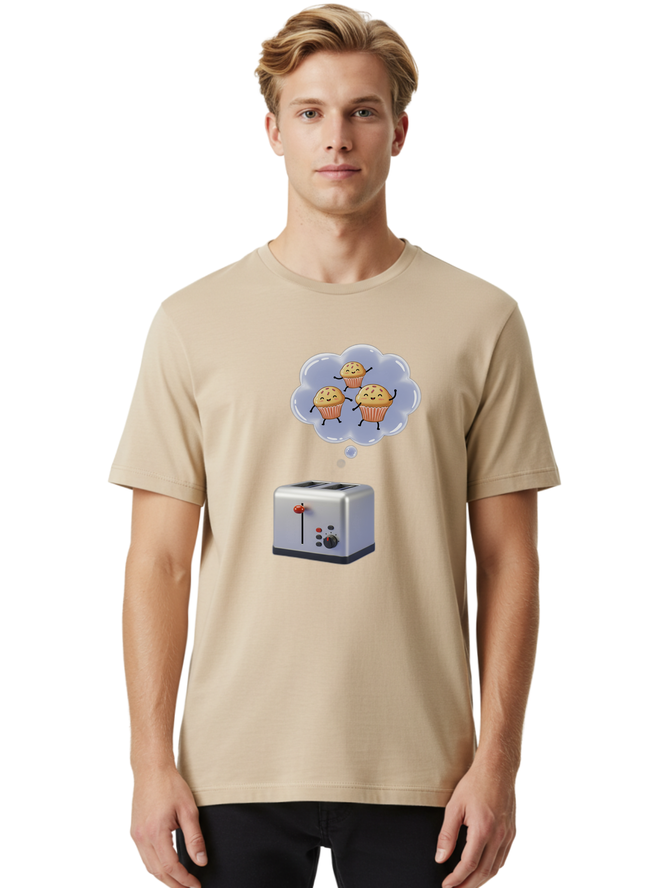 Cupcakes-Toaster Men'S Graphic Tee, 100% Cotton, Comfortable Casual Summer Wear, Machine Washable, Vintage Camera, Old Camera, Antique Camera, Black Camera, Classic Photography, Photography Equipment, Nostalgic Device, Film Camera, Camera Art Bam199