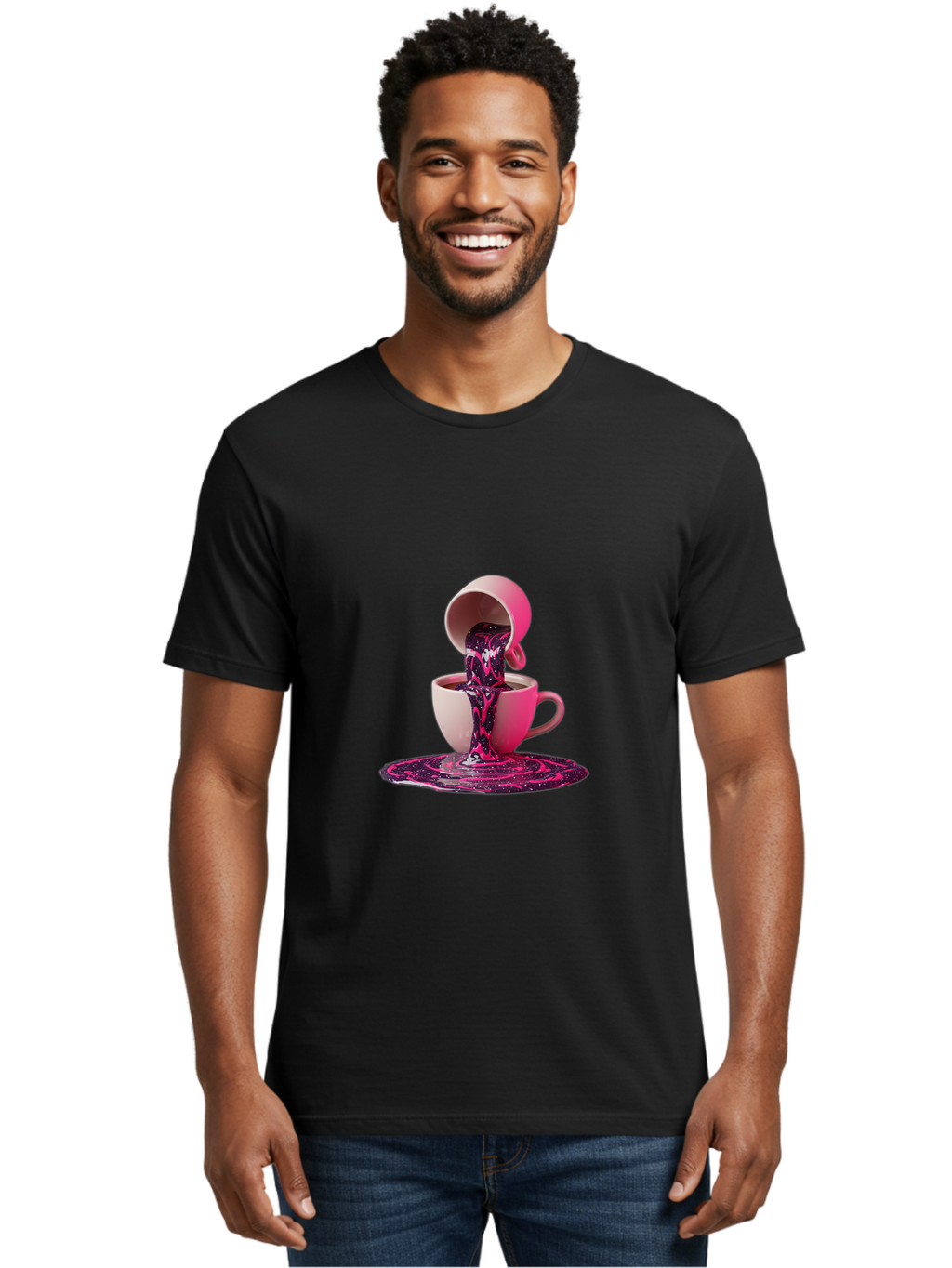 Cups Men'S Graphic Tee, 100% Cotton, Comfortable Casual Summer Wear, Machine Washable, Vintage Camera, Old Camera, Antique Camera, Black Camera, Classic Photography, Photography Equipment, Nostalgic Device, Film Camera, Camera Art Bam200