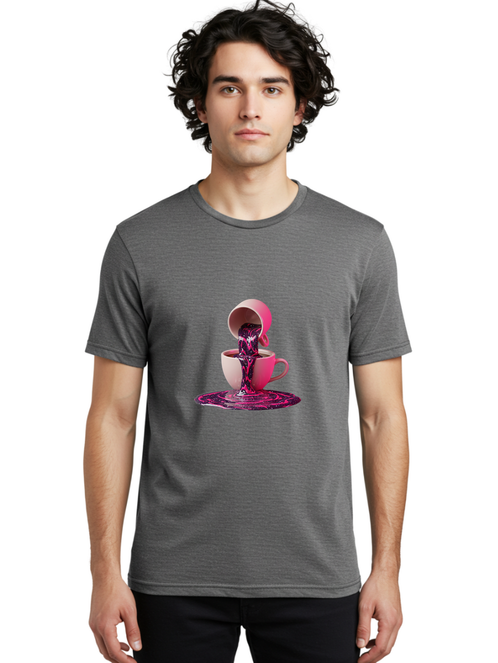 Cups Men'S Graphic Tee, 100% Cotton, Comfortable Casual Summer Wear, Machine Washable, Vintage Camera, Old Camera, Antique Camera, Black Camera, Classic Photography, Photography Equipment, Nostalgic Device, Film Camera, Camera Art Bam200