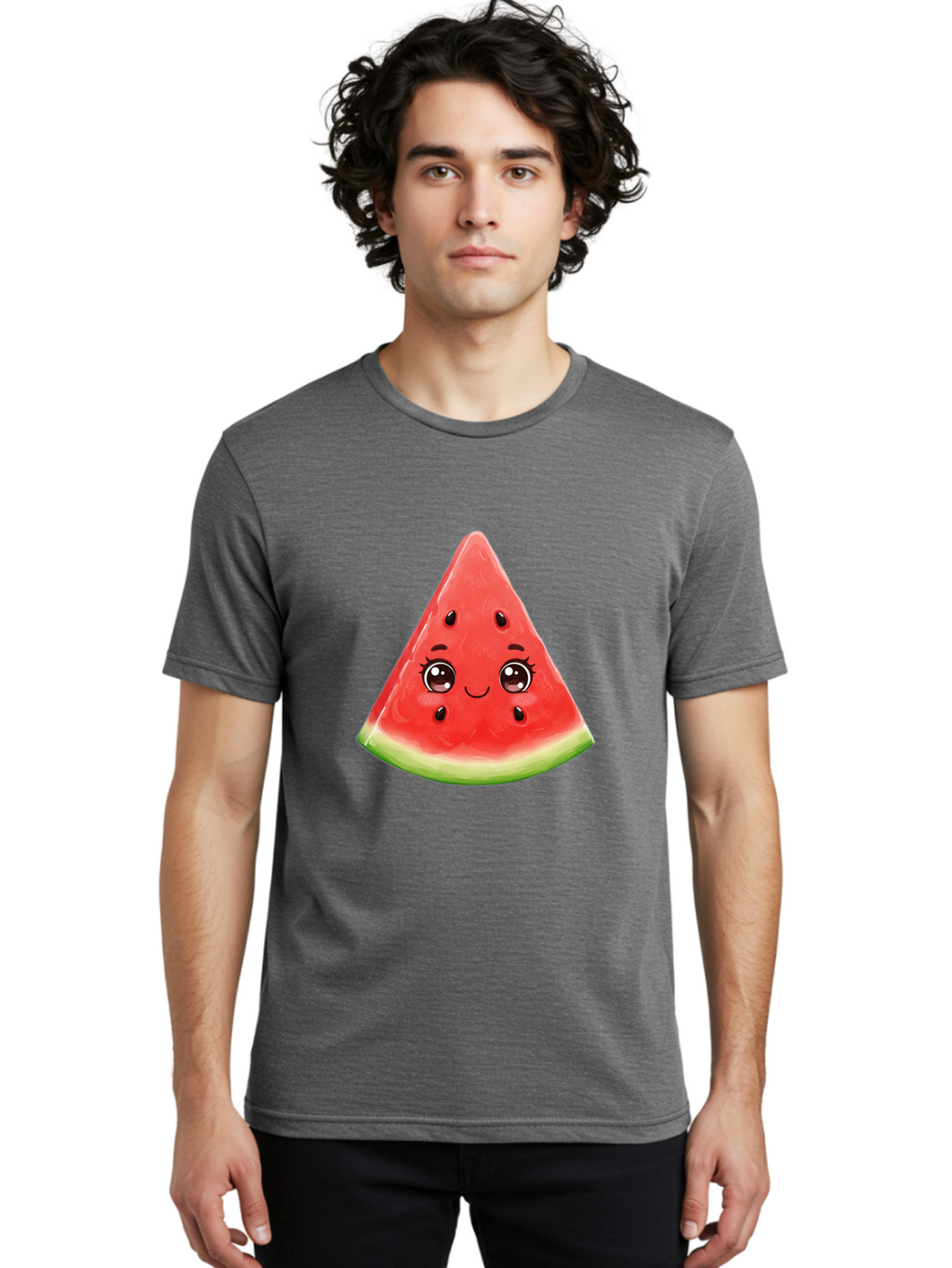 Cute-Watermelon-Slice Men'S Graphic Tee, 100% Cotton, Comfortable Casual Summer Wear, Machine Washable, Vintage Camera, Old Camera, Antique Camera, Black Camera, Classic Photography, Photography Equipment, Nostalgic Device, Film Camera, Bam205