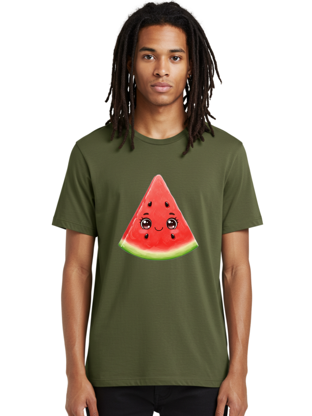 Cute-Watermelon-Slice Men'S Graphic Tee, 100% Cotton, Comfortable Casual Summer Wear, Machine Washable, Vintage Camera, Old Camera, Antique Camera, Black Camera, Classic Photography, Photography Equipment, Nostalgic Device, Film Camera, Bam205