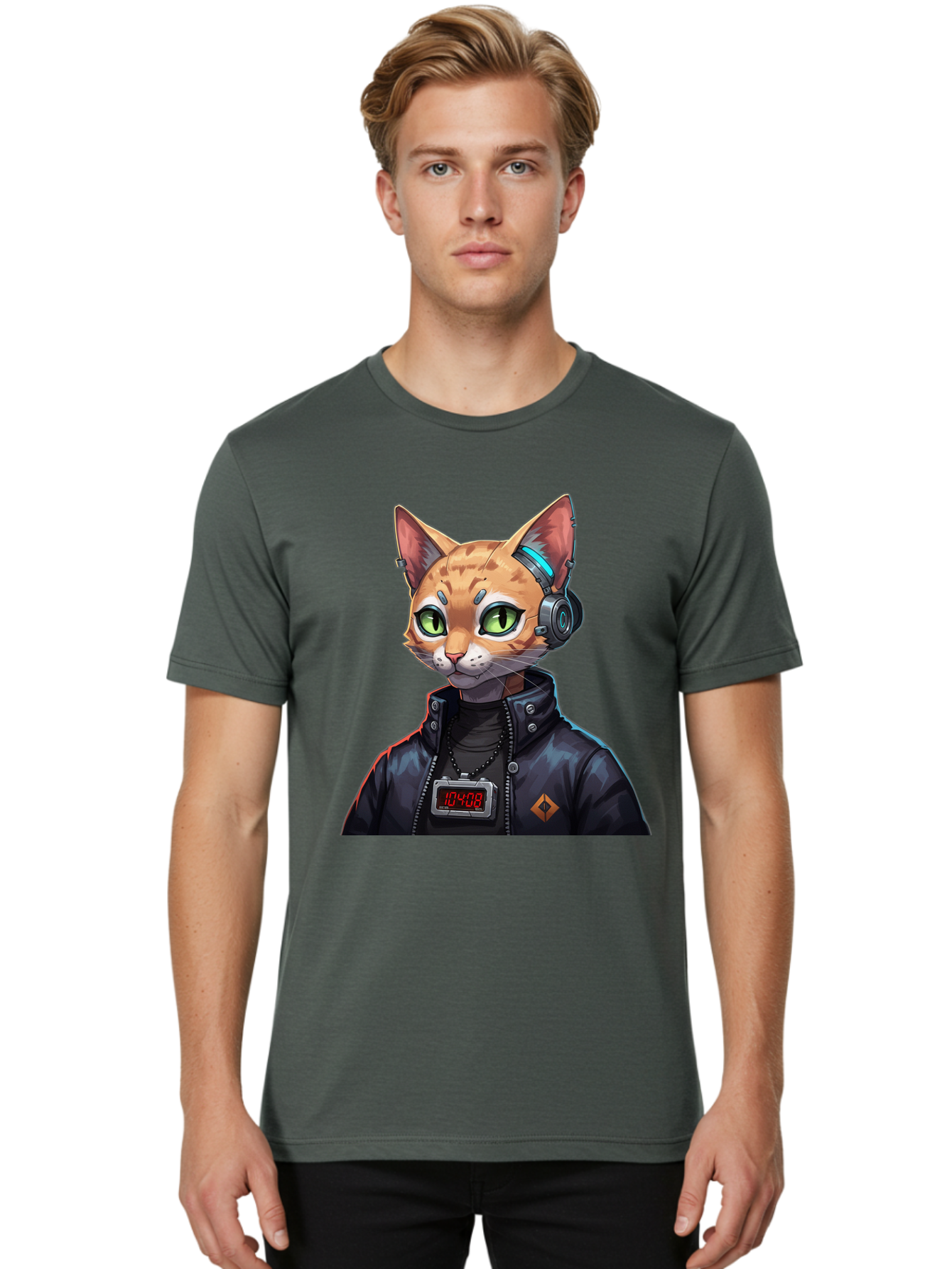 Cyber-Cat-10408 Men'S Graphic Tee, 100% Cotton, Comfortable Casual Summer Wear, Machine Washable, Vintage Camera, Old Camera, Antique Camera, Black Camera, Classic Photography, Photography Equipment, Nostalgic Device, Film Camera, Camera Art Bam206
