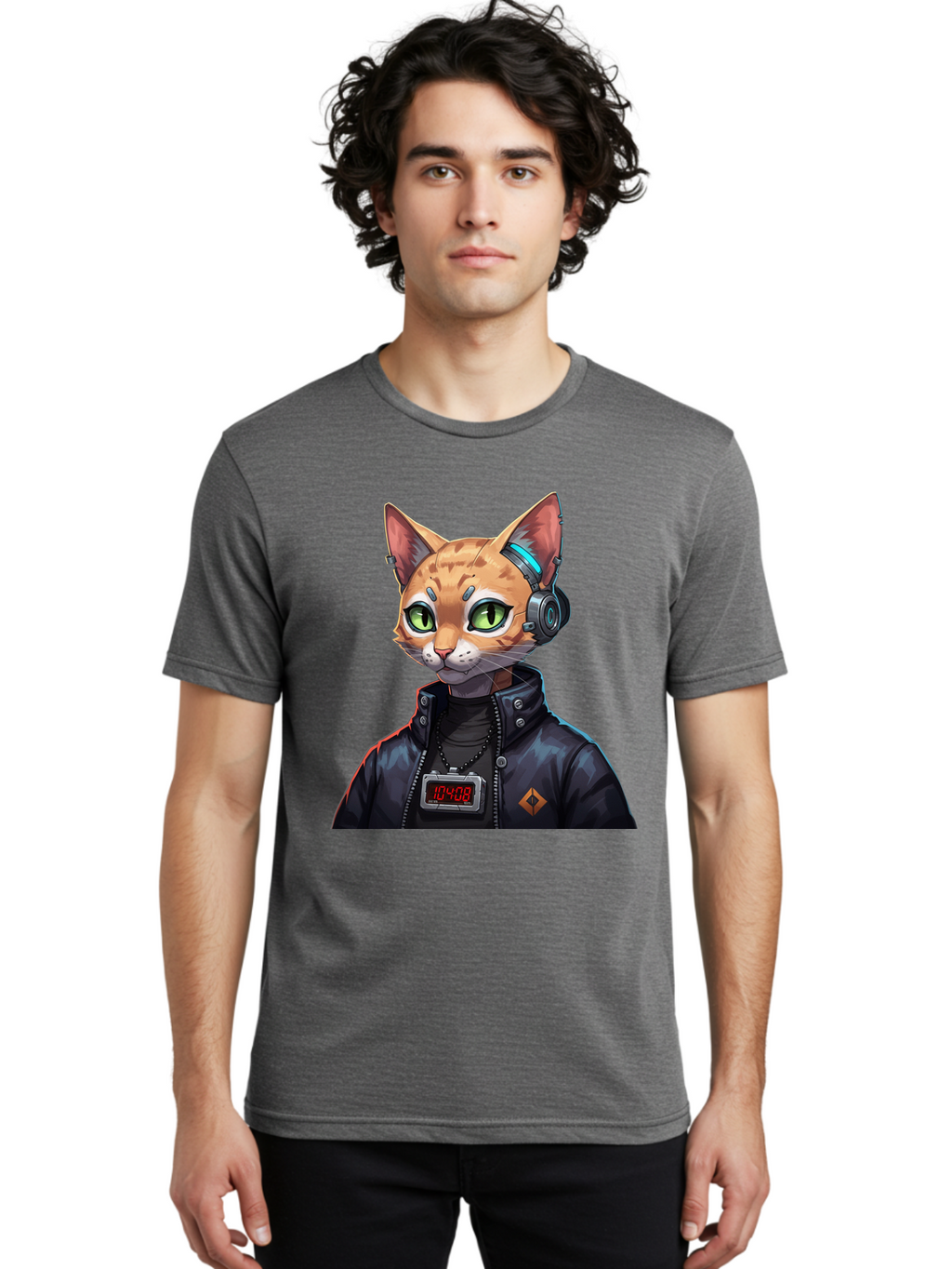 Cyber-Cat-10408 Men'S Graphic Tee, 100% Cotton, Comfortable Casual Summer Wear, Machine Washable, Vintage Camera, Old Camera, Antique Camera, Black Camera, Classic Photography, Photography Equipment, Nostalgic Device, Film Camera, Camera Art Bam206