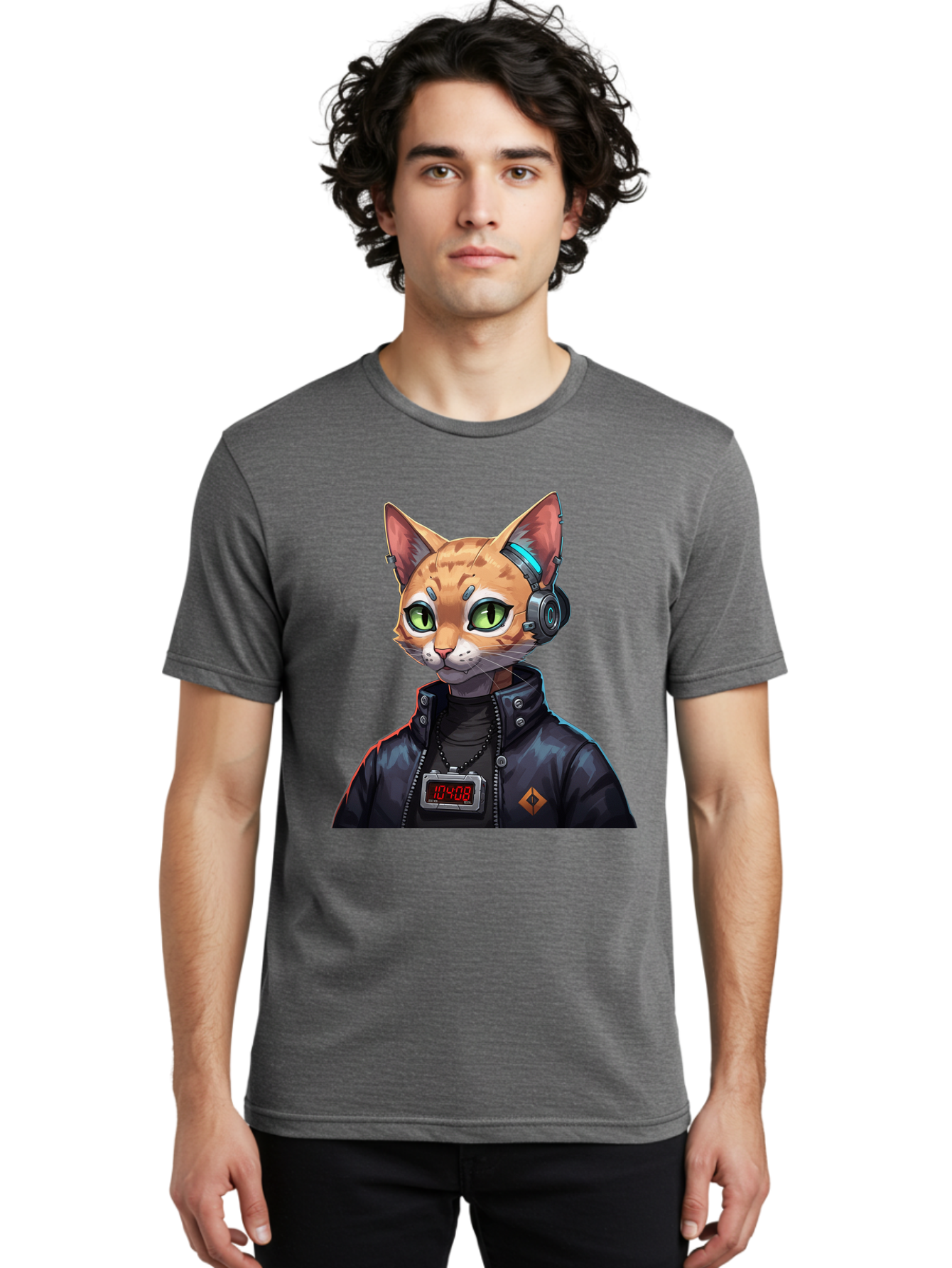 Cyber-Cat-10408 Men'S Graphic Tee, 100% Cotton, Comfortable Casual Summer Wear, Machine Washable, Vintage Camera, Old Camera, Antique Camera, Black Camera, Classic Photography, Photography Equipment, Nostalgic Device, Film Camera, Camera Art Bam206