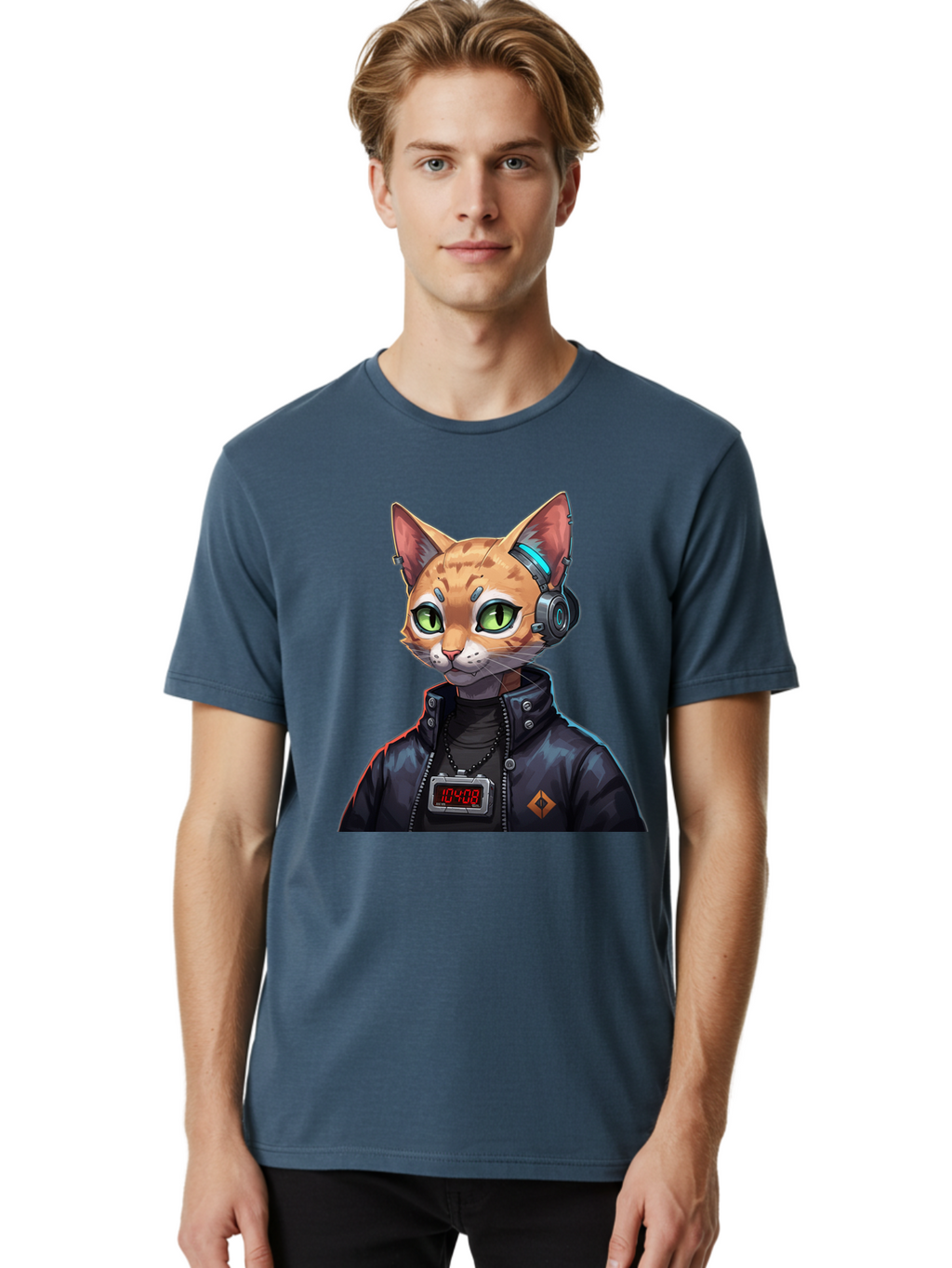 Cyber-Cat-10408 Men'S Graphic Tee, 100% Cotton, Comfortable Casual Summer Wear, Machine Washable, Vintage Camera, Old Camera, Antique Camera, Black Camera, Classic Photography, Photography Equipment, Nostalgic Device, Film Camera, Camera Art Bam206