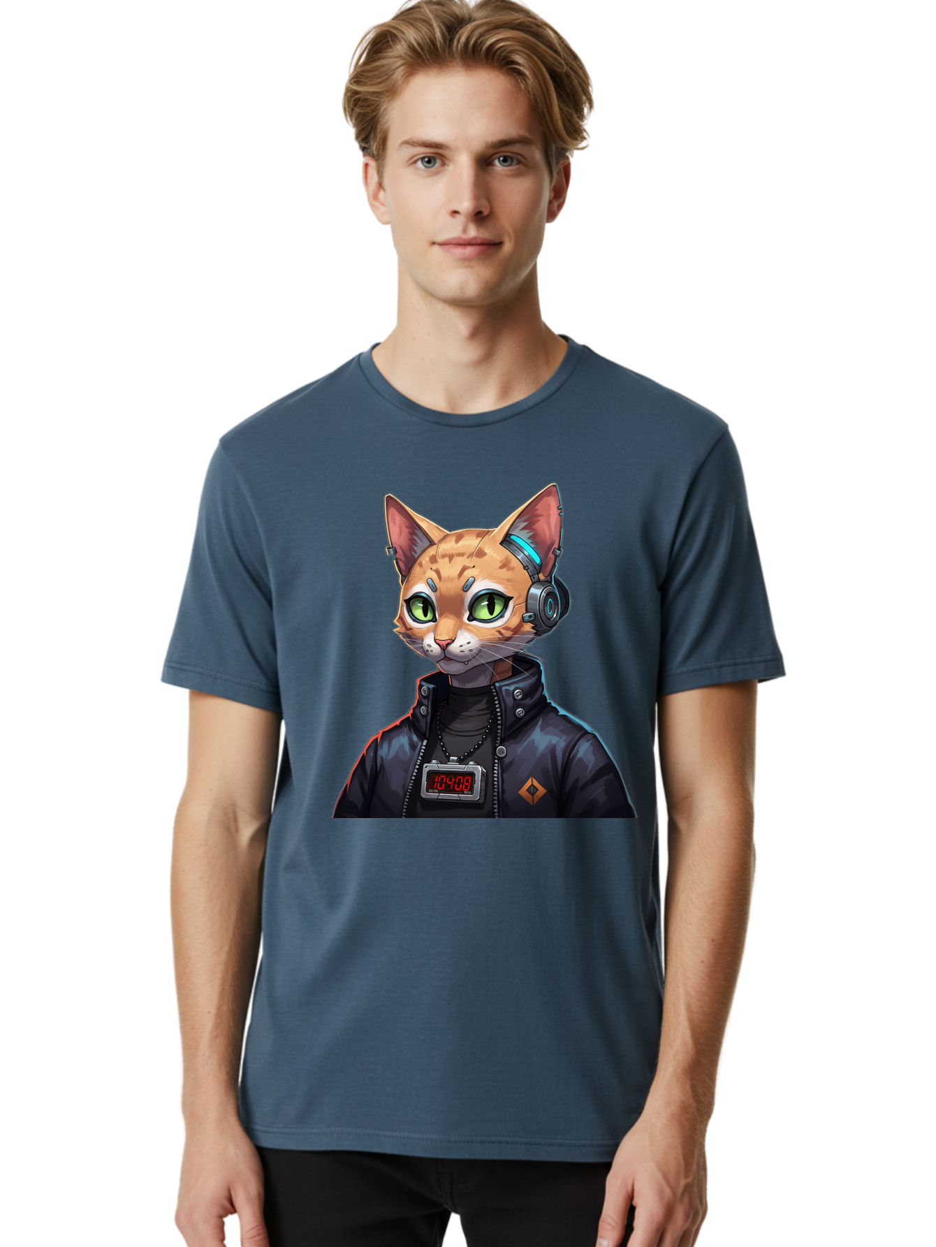 Cyber-Cat-10408 Men'S Graphic Tee, 100% Cotton, Comfortable Casual Summer Wear, Machine Washable, Vintage Camera, Old Camera, Antique Camera, Black Camera, Classic Photography, Photography Equipment, Nostalgic Device, Film Camera, Camera Art Bam206