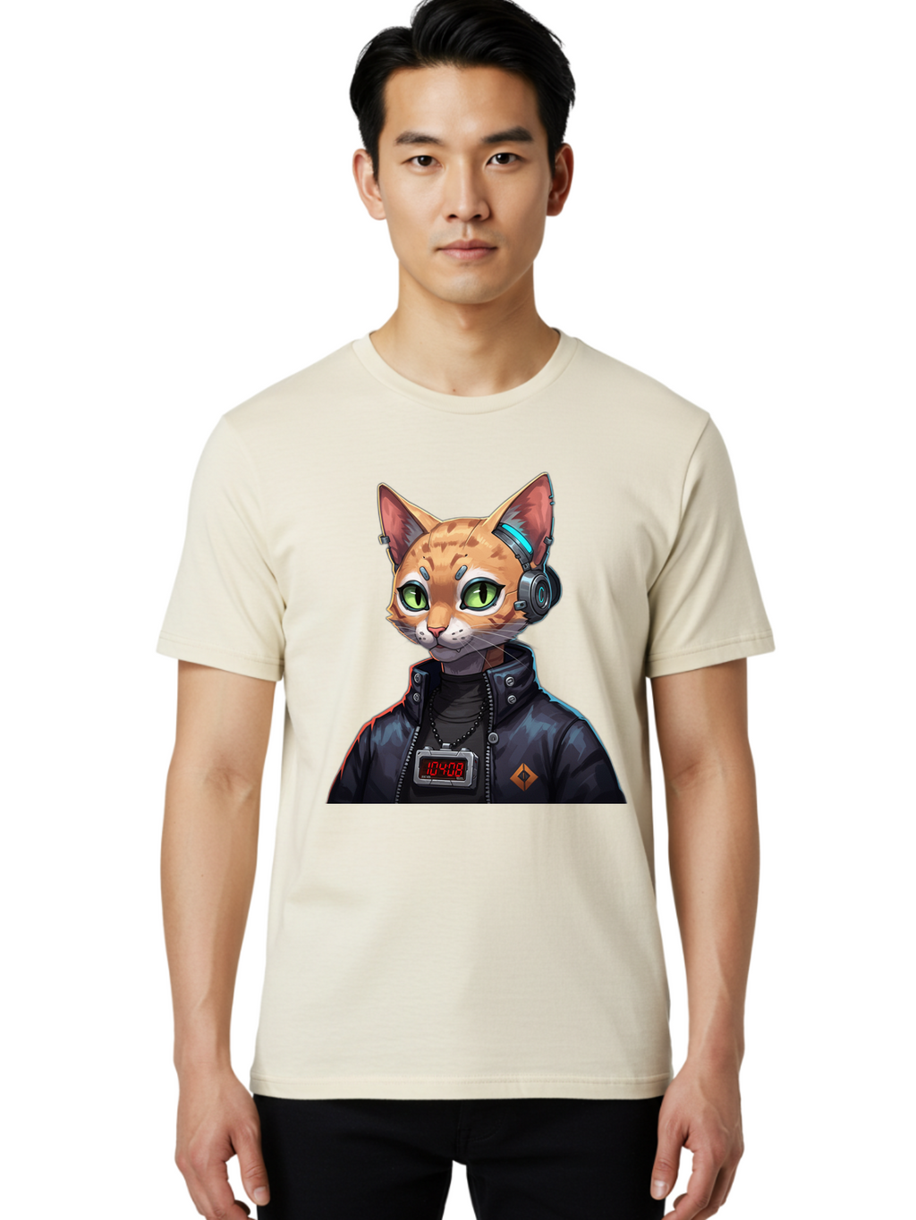 Cyber-Cat-10408 Men'S Graphic Tee, 100% Cotton, Comfortable Casual Summer Wear, Machine Washable, Vintage Camera, Old Camera, Antique Camera, Black Camera, Classic Photography, Photography Equipment, Nostalgic Device, Film Camera, Camera Art Bam206