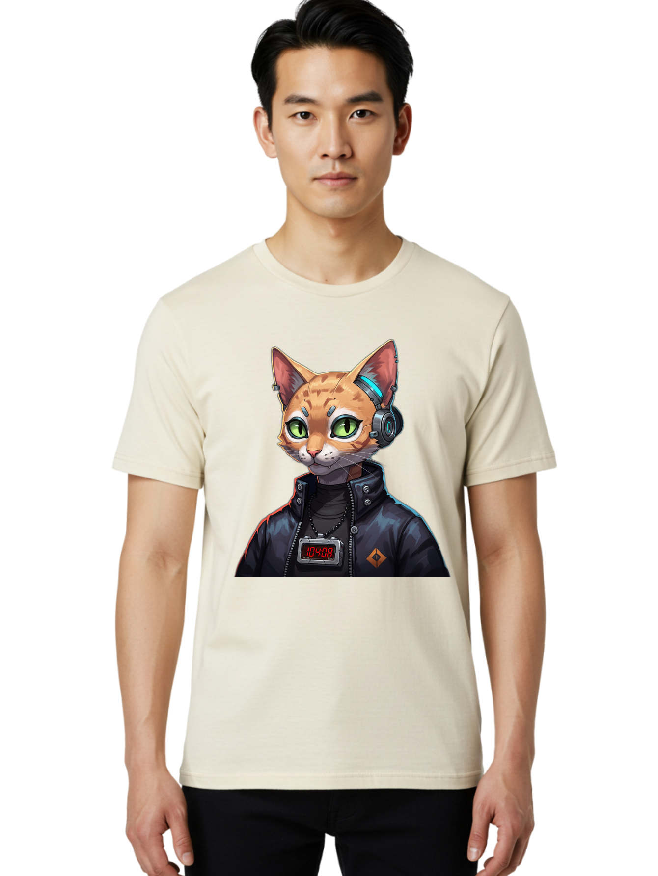 Cyber-Cat-10408 Men'S Graphic Tee, 100% Cotton, Comfortable Casual Summer Wear, Machine Washable, Vintage Camera, Old Camera, Antique Camera, Black Camera, Classic Photography, Photography Equipment, Nostalgic Device, Film Camera, Camera Art Bam206