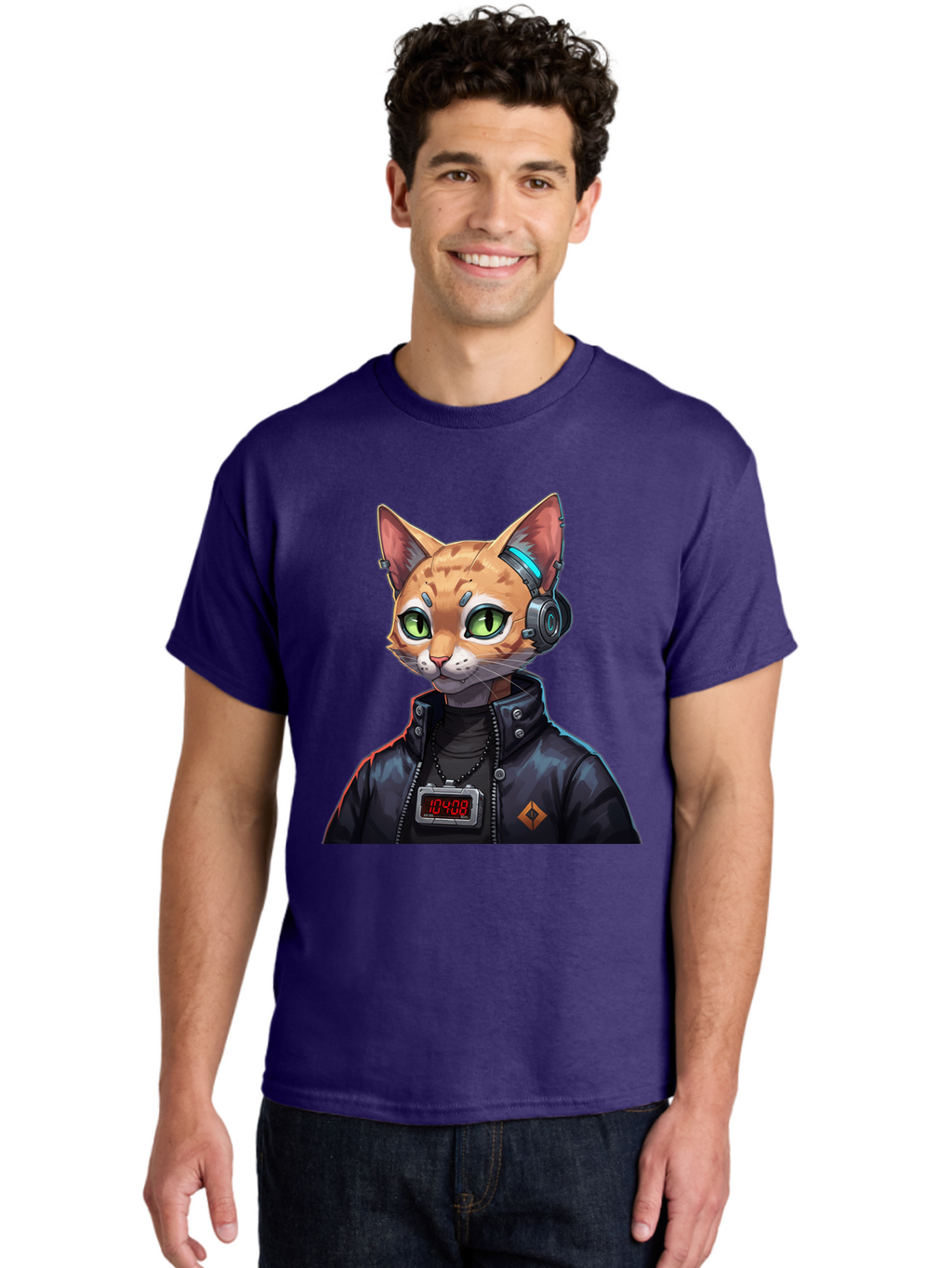 Cyber-Cat-10408 Men'S Graphic Tee, 100% Cotton, Comfortable Casual Summer Wear, Machine Washable, Vintage Camera, Old Camera, Antique Camera, Black Camera, Classic Photography, Photography Equipment, Nostalgic Device, Film Camera, Camera Art Bam206