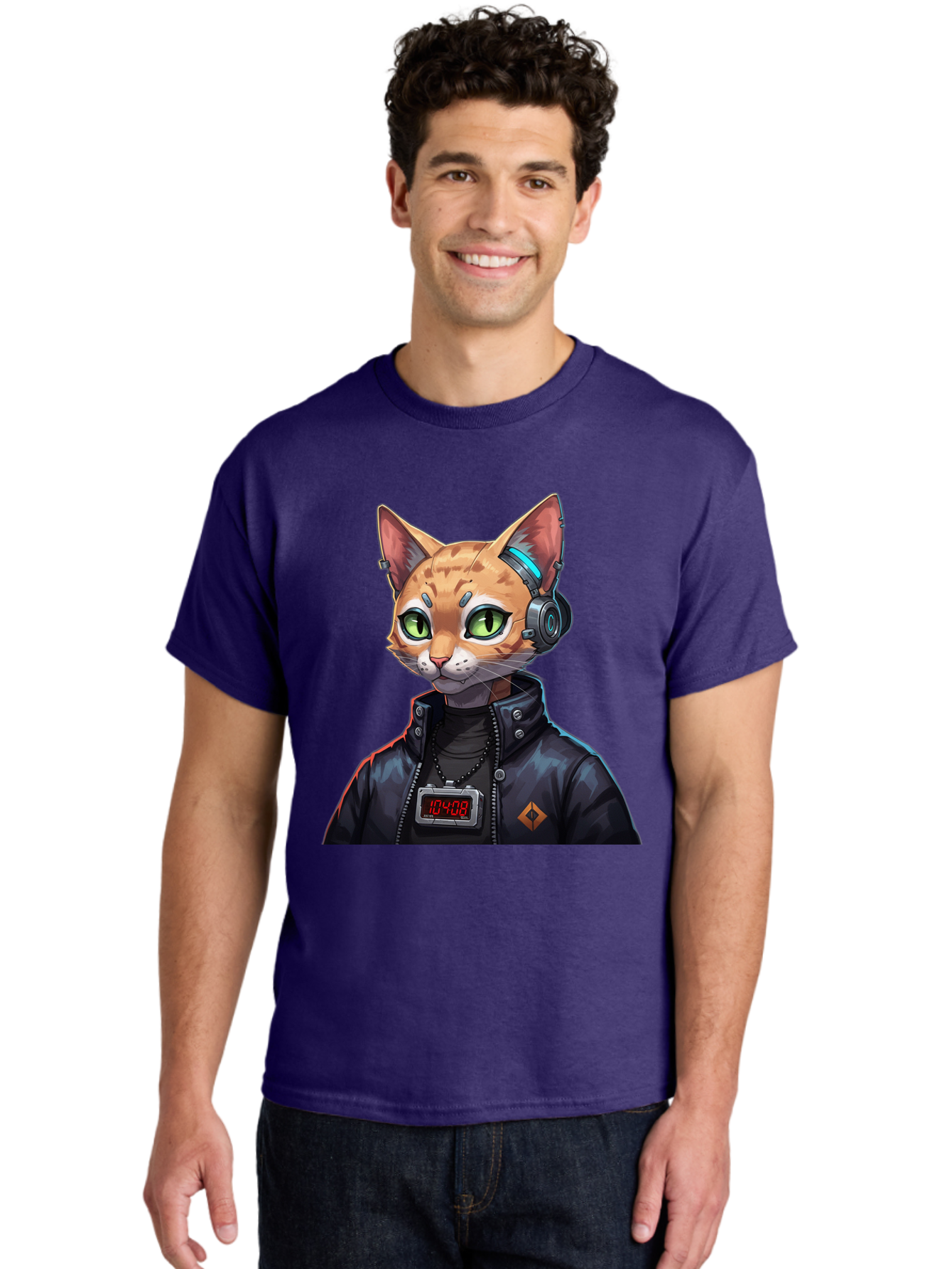 Cyber-Cat-10408 Men'S Graphic Tee, 100% Cotton, Comfortable Casual Summer Wear, Machine Washable, Vintage Camera, Old Camera, Antique Camera, Black Camera, Classic Photography, Photography Equipment, Nostalgic Device, Film Camera, Camera Art Bam206