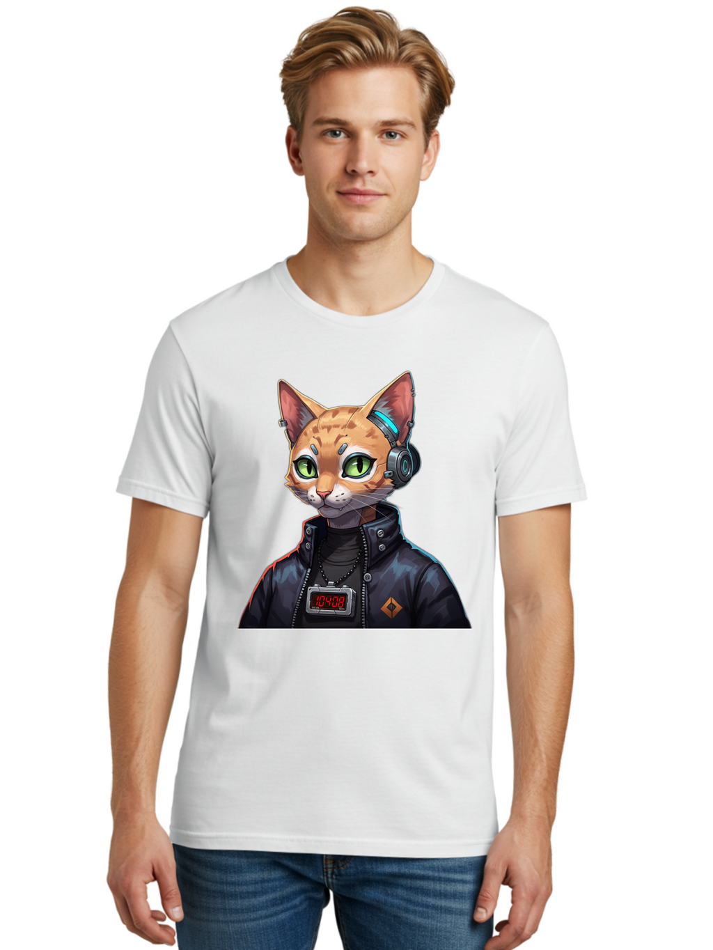 Cyber-Cat-10408 Men'S Graphic Tee, 100% Cotton, Comfortable Casual Summer Wear, Machine Washable, Vintage Camera, Old Camera, Antique Camera, Black Camera, Classic Photography, Photography Equipment, Nostalgic Device, Film Camera, Camera Art Bam206
