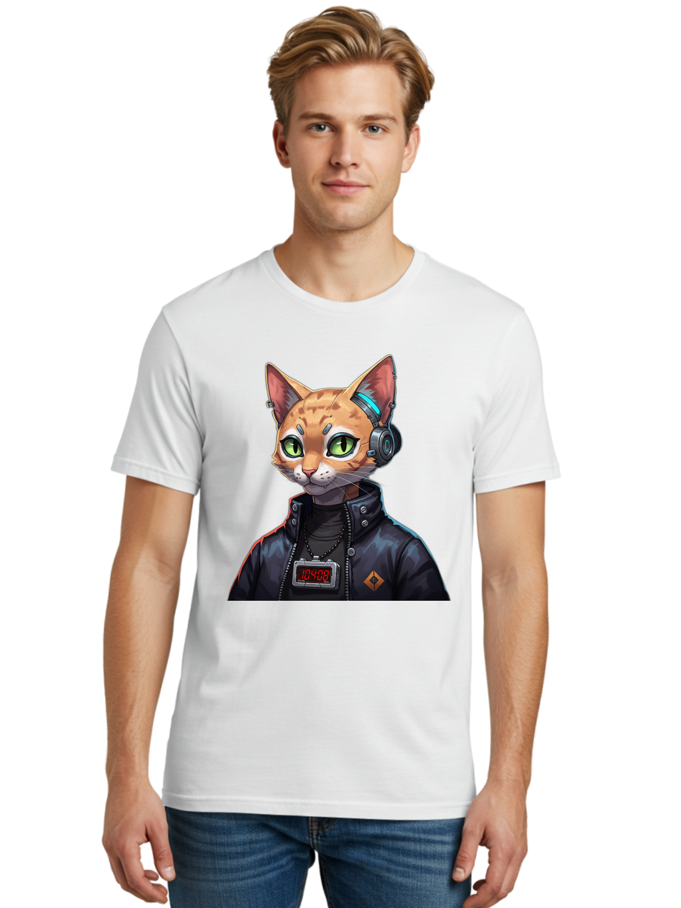 Cyber-Cat-10408 Men'S Graphic Tee, 100% Cotton, Comfortable Casual Summer Wear, Machine Washable, Vintage Camera, Old Camera, Antique Camera, Black Camera, Classic Photography, Photography Equipment, Nostalgic Device, Film Camera, Camera Art Bam206