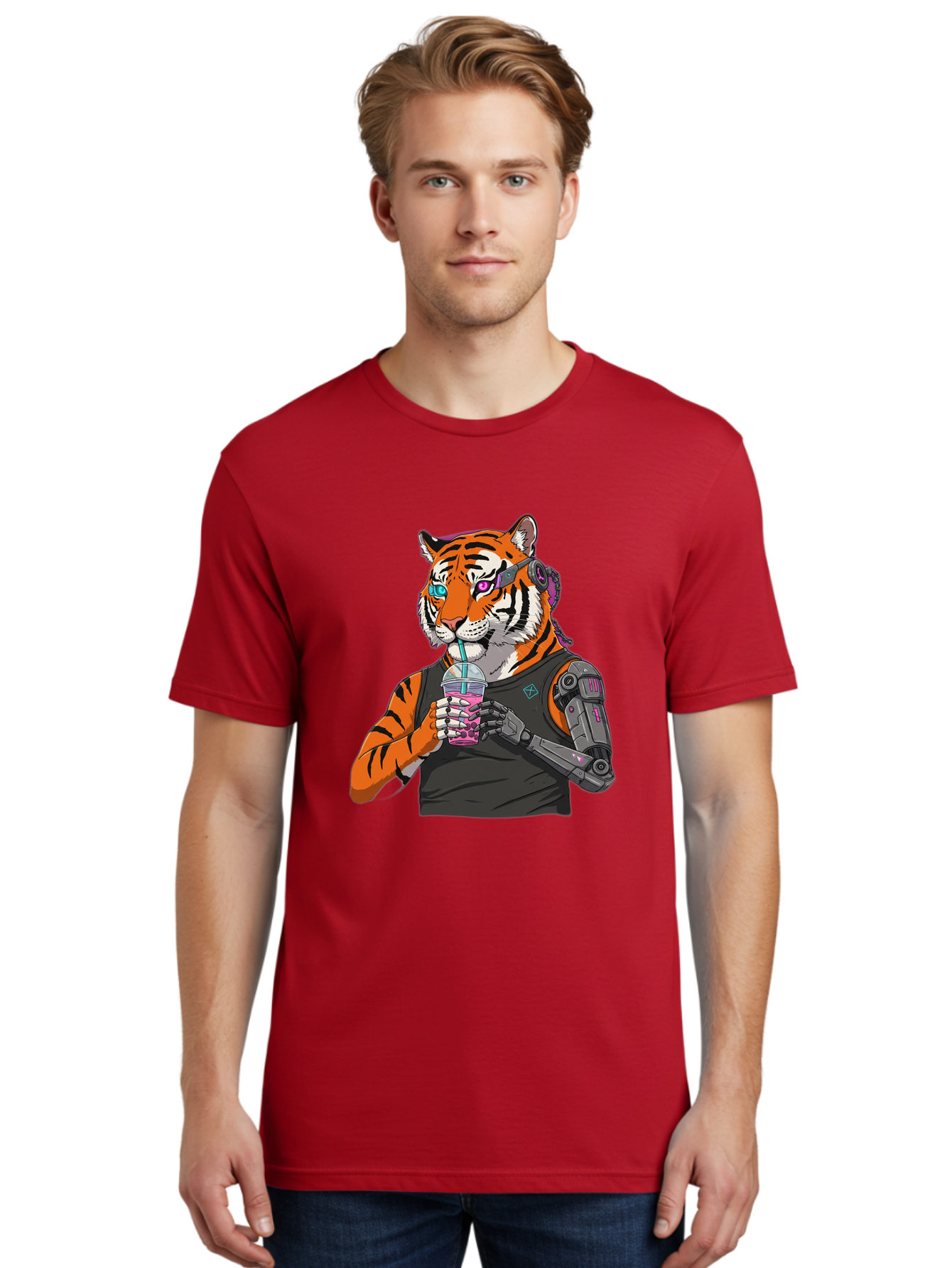 Cyber-Tiger Men'S Graphic Tee, 100% Cotton, Comfortable Casual Summer Wear, Machine Washable, Vintage Camera, Old Camera, Antique Camera, Black Camera, Classic Photography, Photography Equipment, Nostalgic Device, Film Camera, Camera Art Bam208