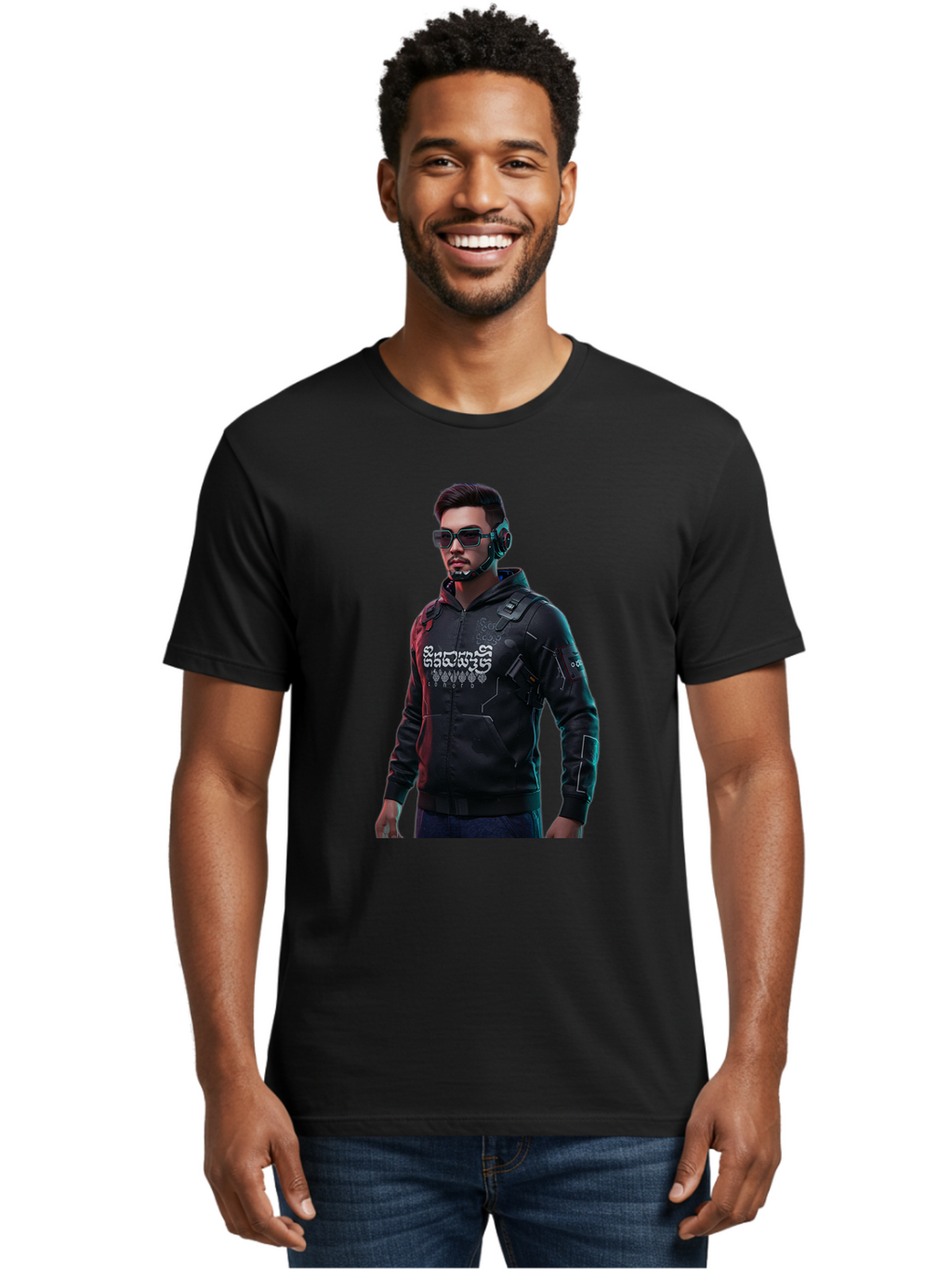 Cyberpunk-Character Men'S Graphic Tee, 100% Cotton, Comfortable Casual Summer Wear, Machine Washable, Vintage Camera, Old Camera, Antique Camera, Black Camera, Classic Photography, Photography Equipment, Nostalgic Device, Film Camera, Bam209