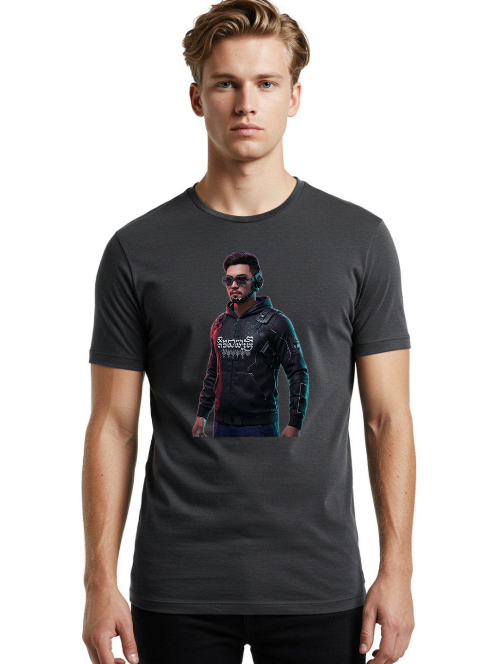 Cyberpunk-Character Men'S Graphic Tee, 100% Cotton, Comfortable Casual Summer Wear, Machine Washable, Vintage Camera, Old Camera, Antique Camera, Black Camera, Classic Photography, Photography Equipment, Nostalgic Device, Film Camera, Bam209
