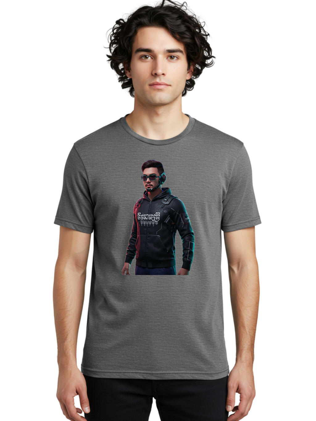 Cyberpunk-Character Men'S Graphic Tee, 100% Cotton, Comfortable Casual Summer Wear, Machine Washable, Vintage Camera, Old Camera, Antique Camera, Black Camera, Classic Photography, Photography Equipment, Nostalgic Device, Film Camera, Bam209