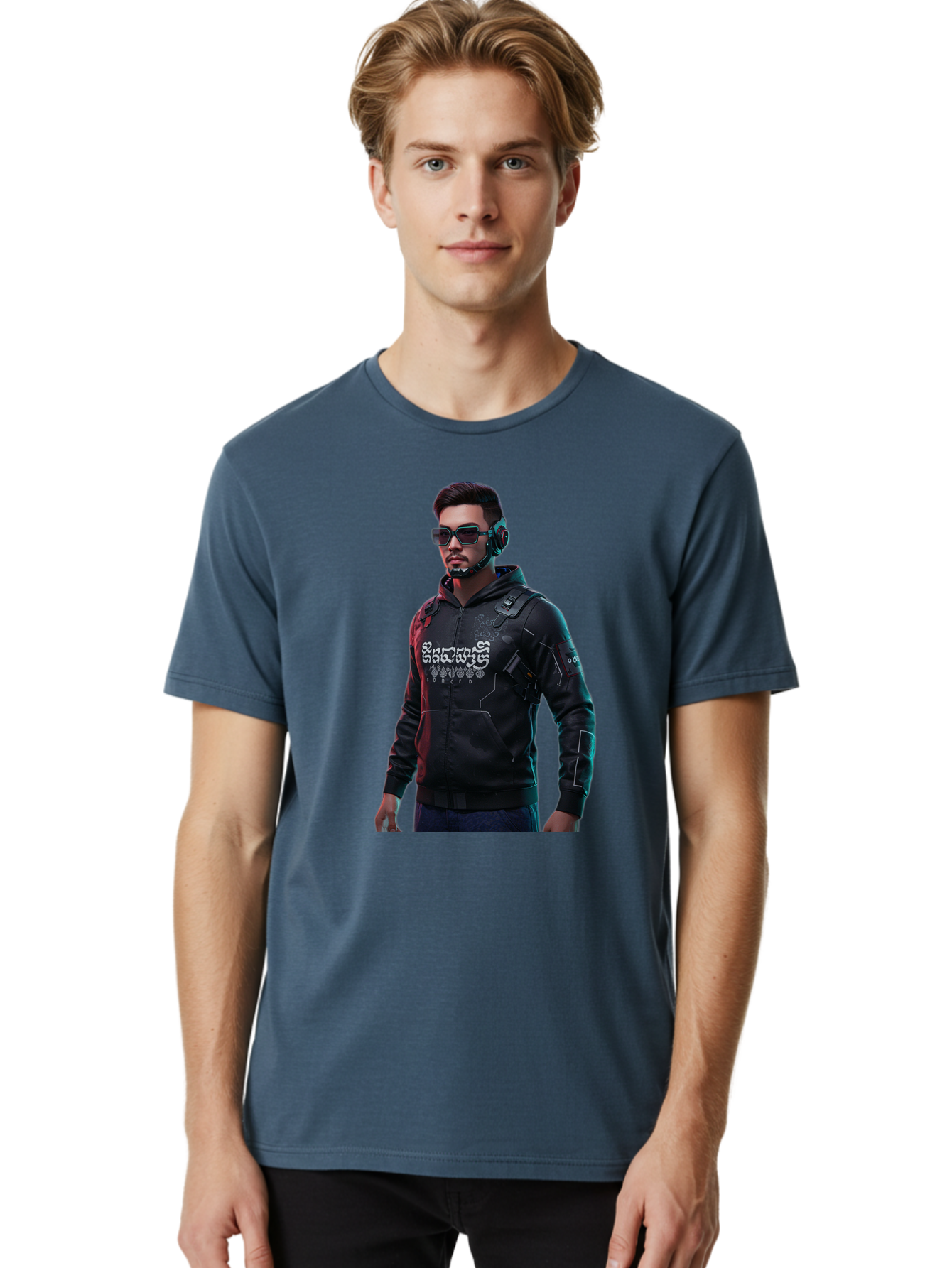 Cyberpunk-Character Men'S Graphic Tee, 100% Cotton, Comfortable Casual Summer Wear, Machine Washable, Vintage Camera, Old Camera, Antique Camera, Black Camera, Classic Photography, Photography Equipment, Nostalgic Device, Film Camera, Bam209