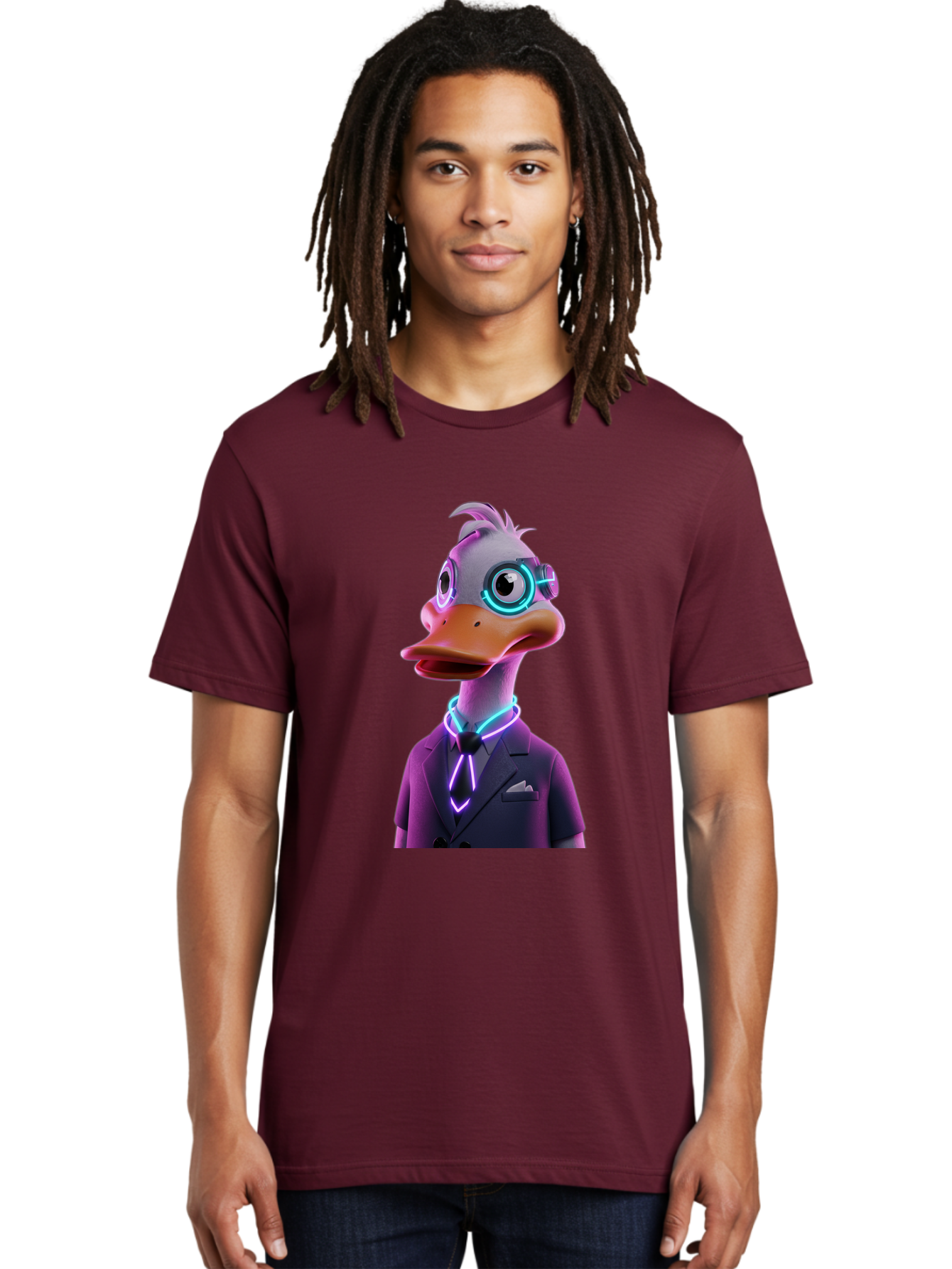 Cyberpunk-Duck Men'S Graphic Tee, 100% Cotton, Comfortable Casual Summer Wear, Machine Washable, Vintage Camera, Old Camera, Antique Camera, Black Camera, Classic Photography, Photography Equipment, Nostalgic Device, Film Camera, Camera Art Bam210