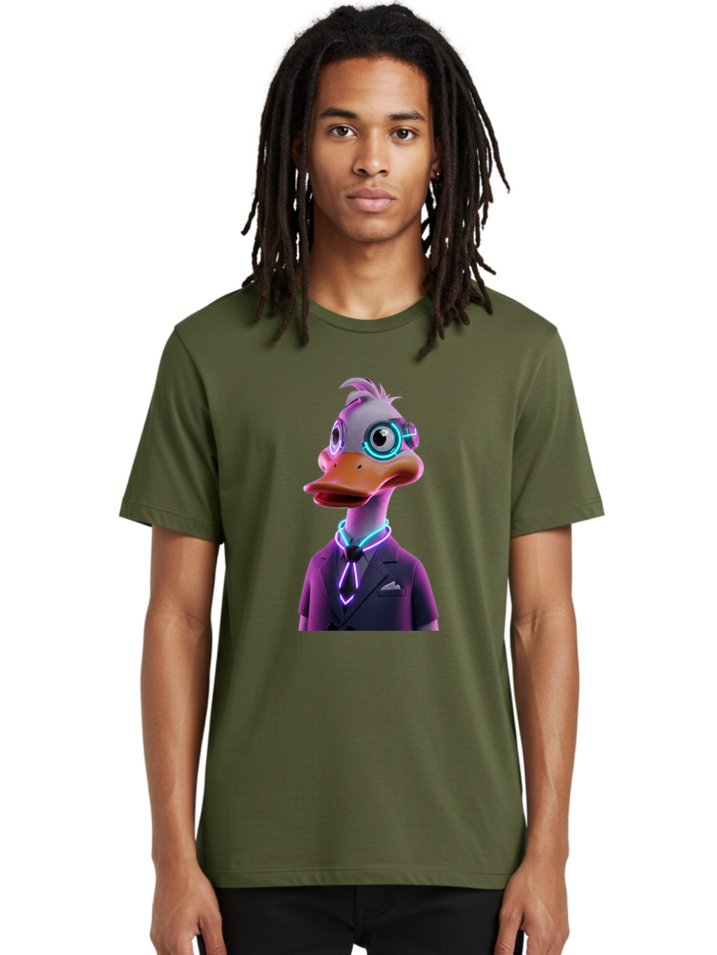 Cyberpunk-Duck Men'S Graphic Tee, 100% Cotton, Comfortable Casual Summer Wear, Machine Washable, Vintage Camera, Old Camera, Antique Camera, Black Camera, Classic Photography, Photography Equipment, Nostalgic Device, Film Camera, Camera Art Bam210