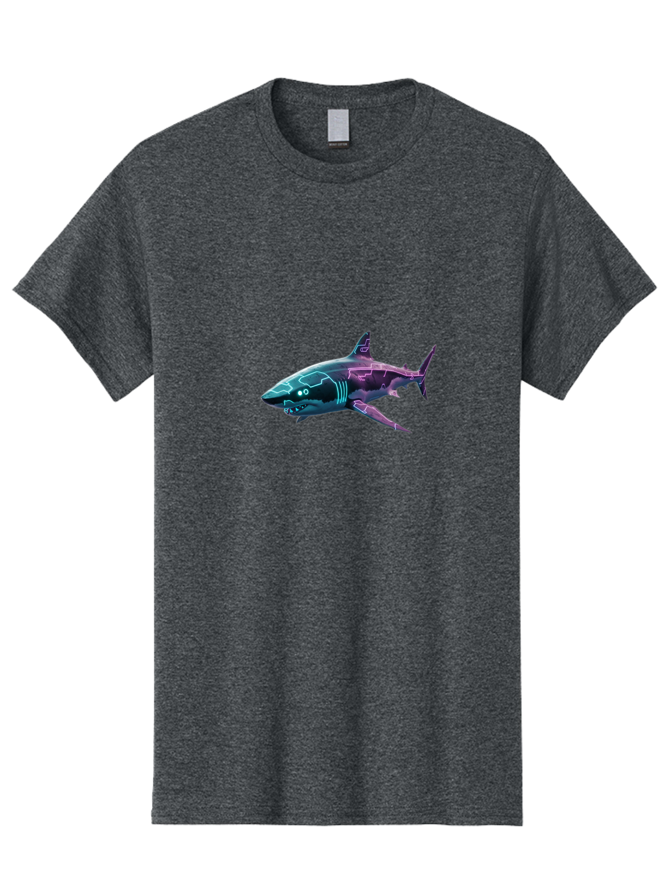 Cyberpunk-Shark Men'S Graphic Tee, 100% Cotton, Comfortable Casual Summer Wear, Machine Washable, Vintage Camera, Old Camera, Antique Camera, Black Camera, Classic Photography, Photography Equipment, Nostalgic Device, Film Camera, Camera Art Bam211