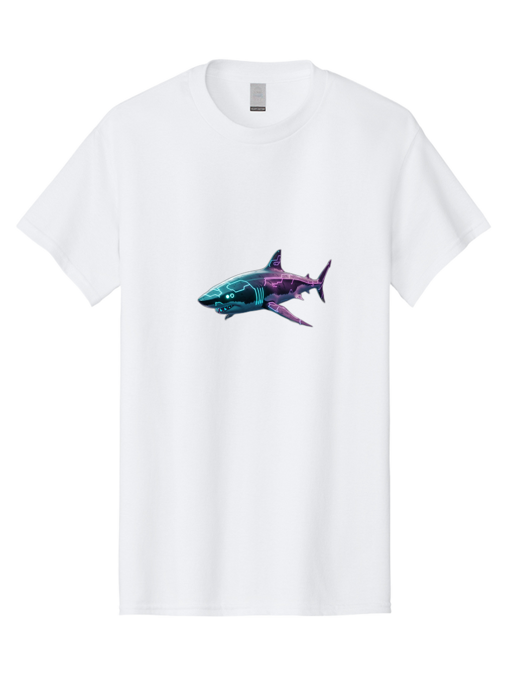 Cyberpunk-Shark Men'S Graphic Tee, 100% Cotton, Comfortable Casual Summer Wear, Machine Washable, Vintage Camera, Old Camera, Antique Camera, Black Camera, Classic Photography, Photography Equipment, Nostalgic Device, Film Camera, Camera Art Bam211